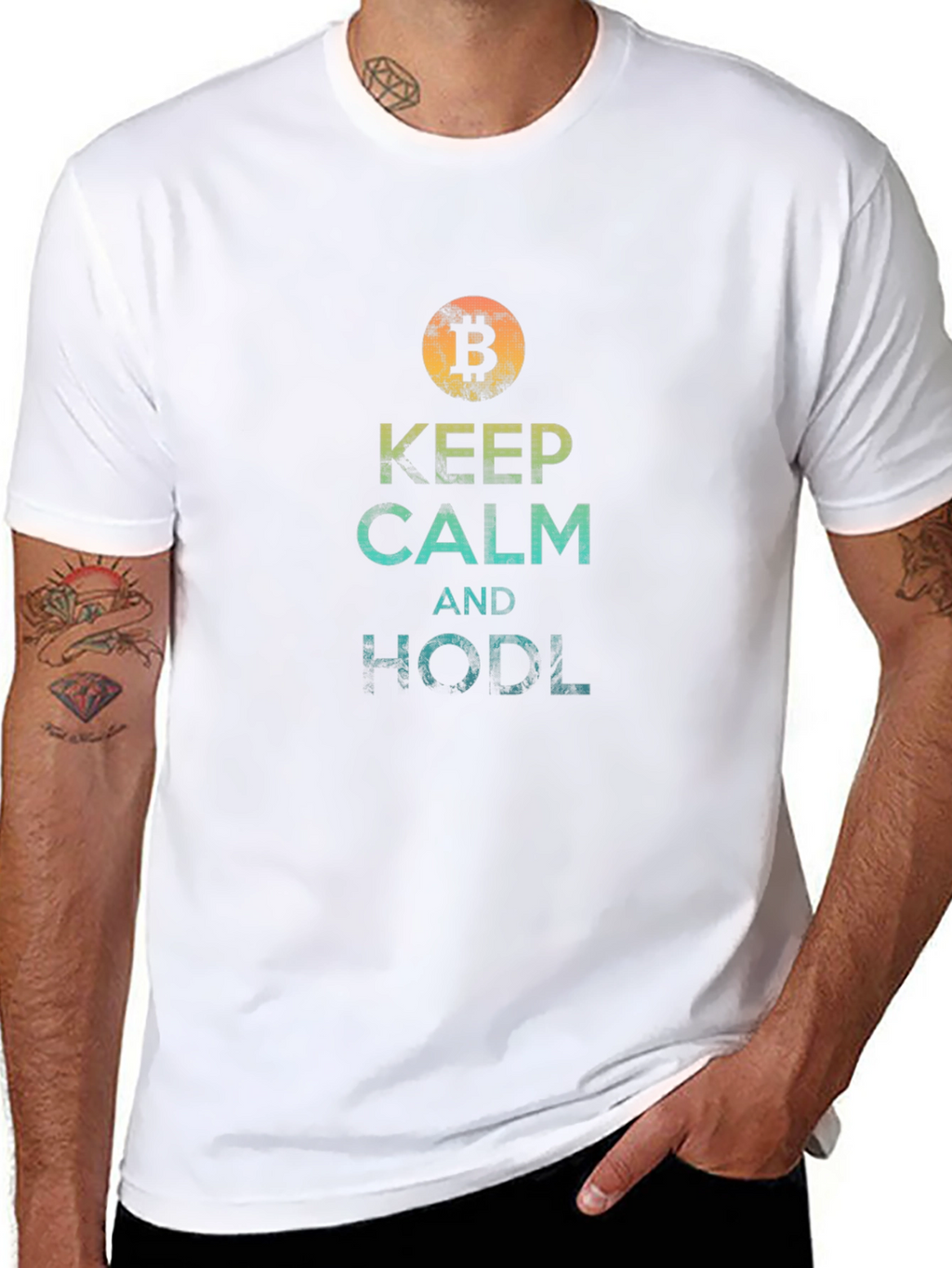 Bitcoin HODL T-Shirt - Keep Calm Crypto Tee
