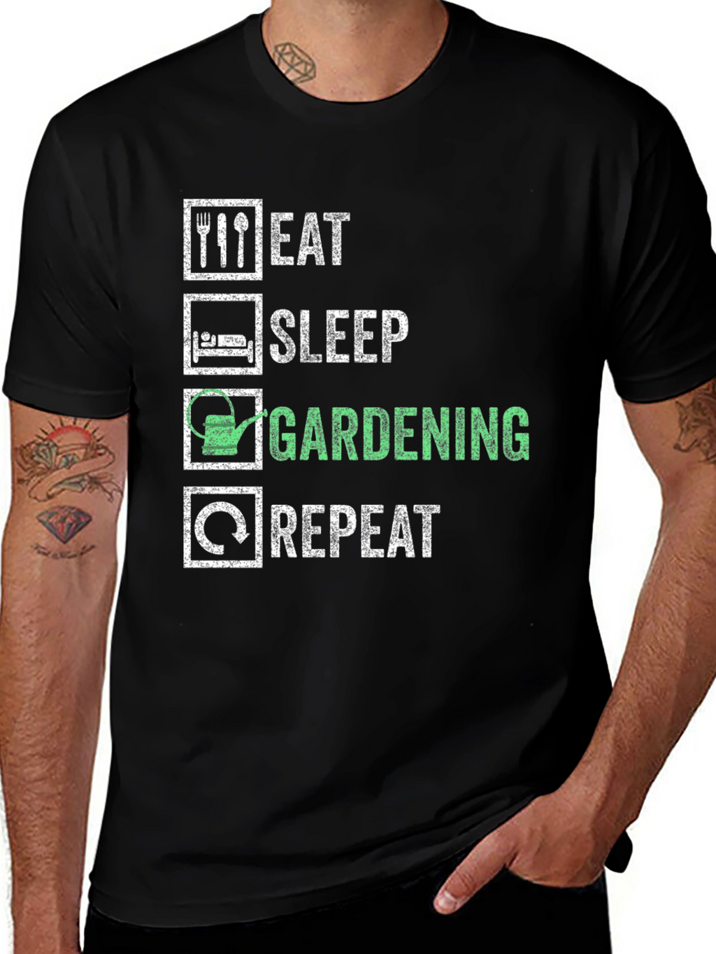 Eat Sleep Gardening Repeat T-Shirt
