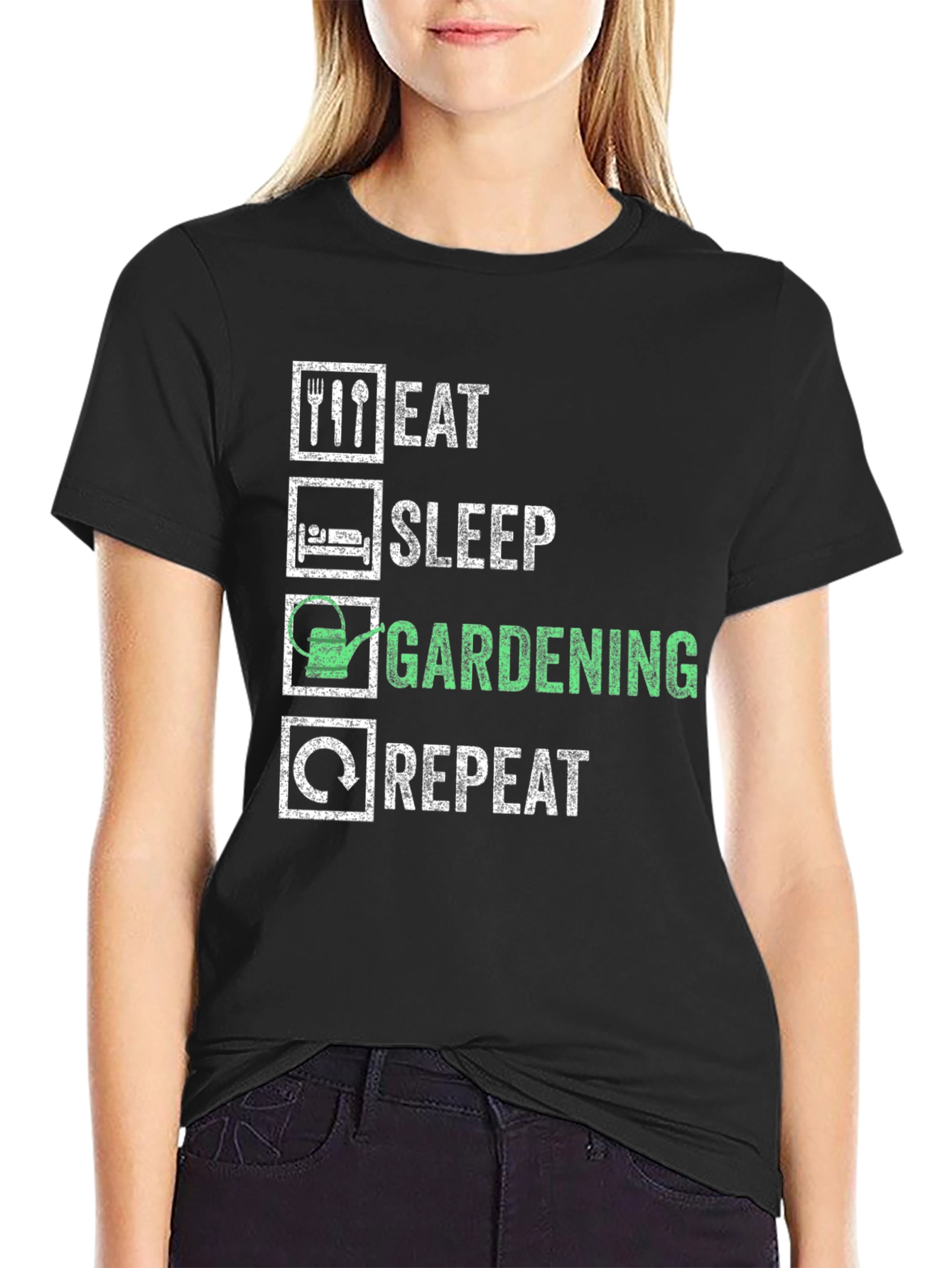 Eat Sleep Gardening Repeat T-Shirt