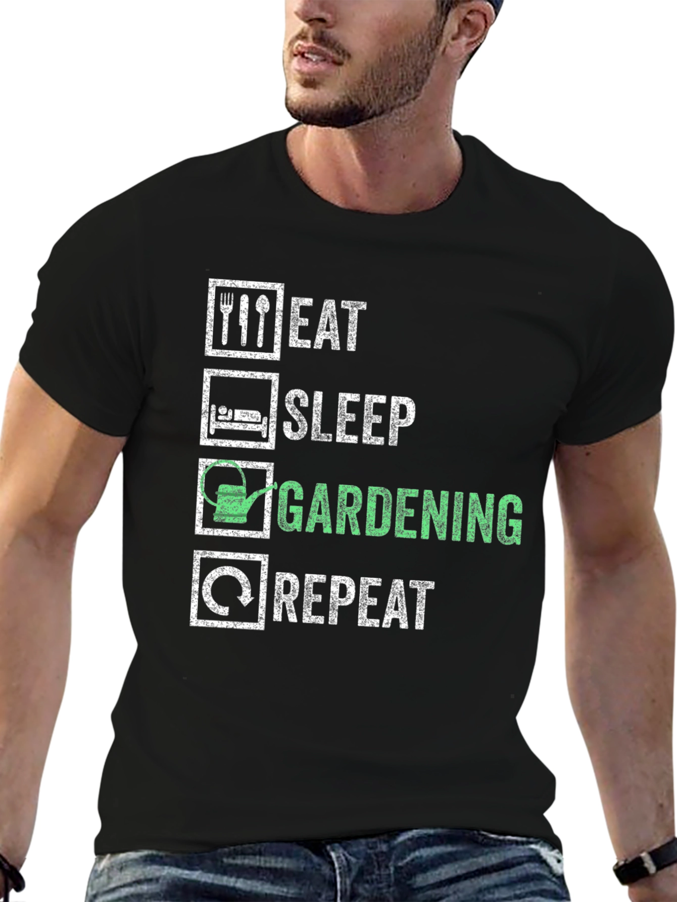 Eat Sleep Gardening Repeat T-Shirt