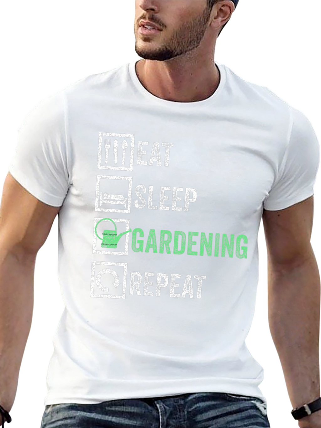 Eat Sleep Gardening Repeat T-Shirt