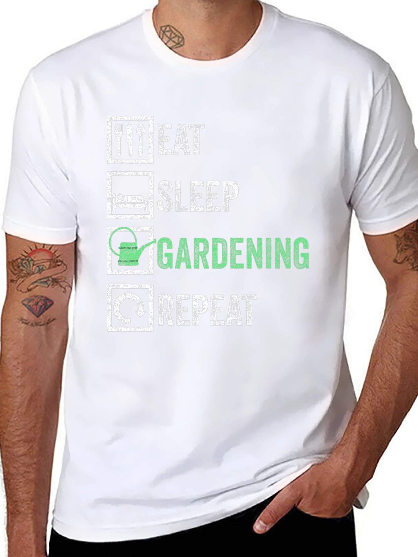 Eat Sleep Gardening Repeat T-Shirt