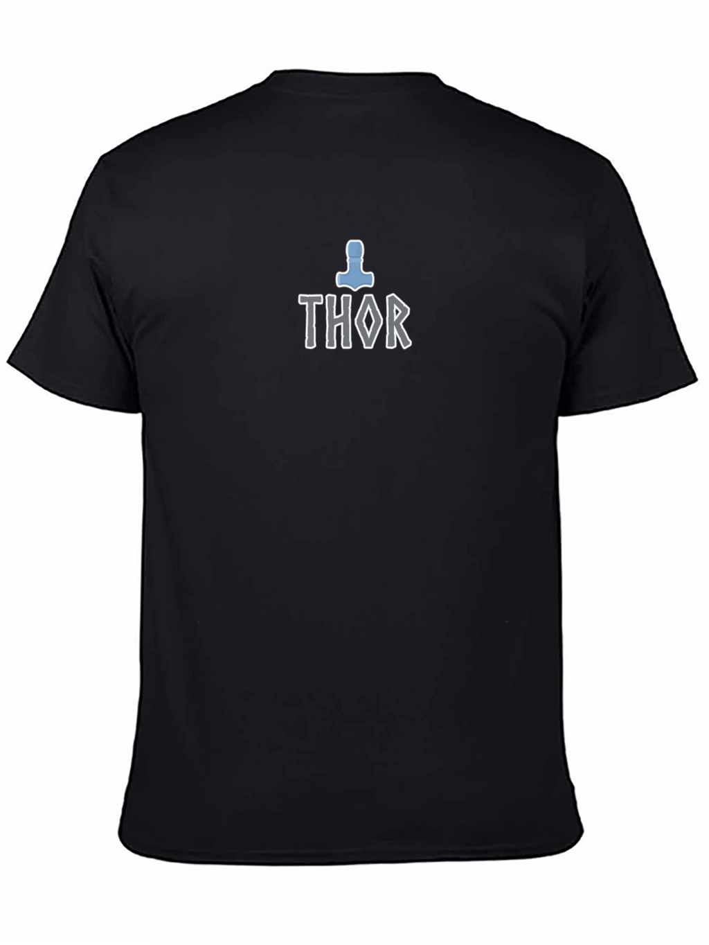 Thor Hammer T-Shirt - Black Cotton Blend