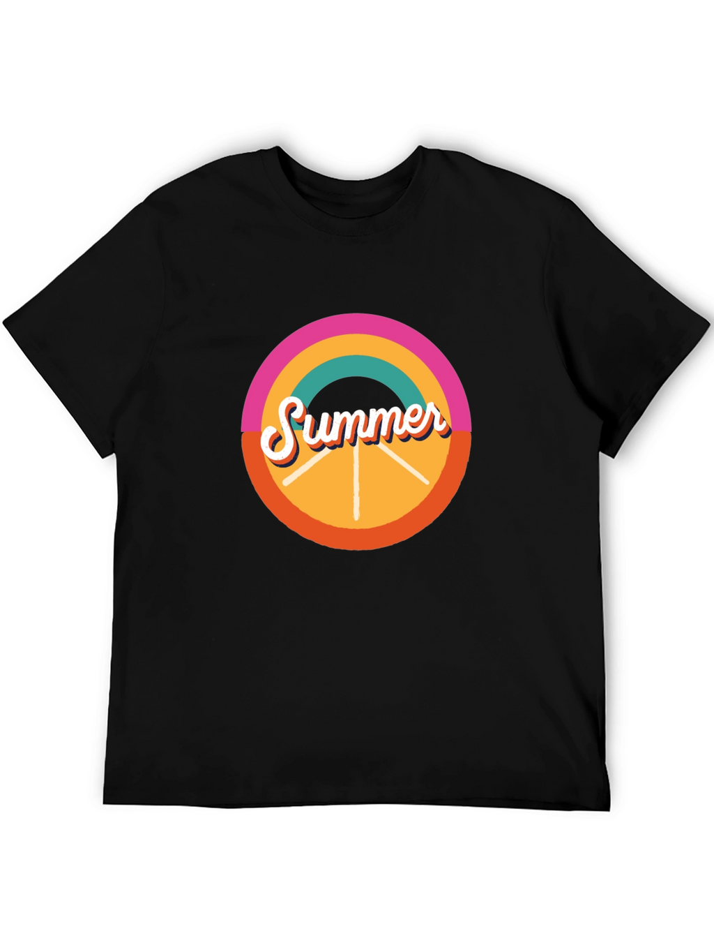 Retro Summer T-Shirt - Black Graphic Tee
