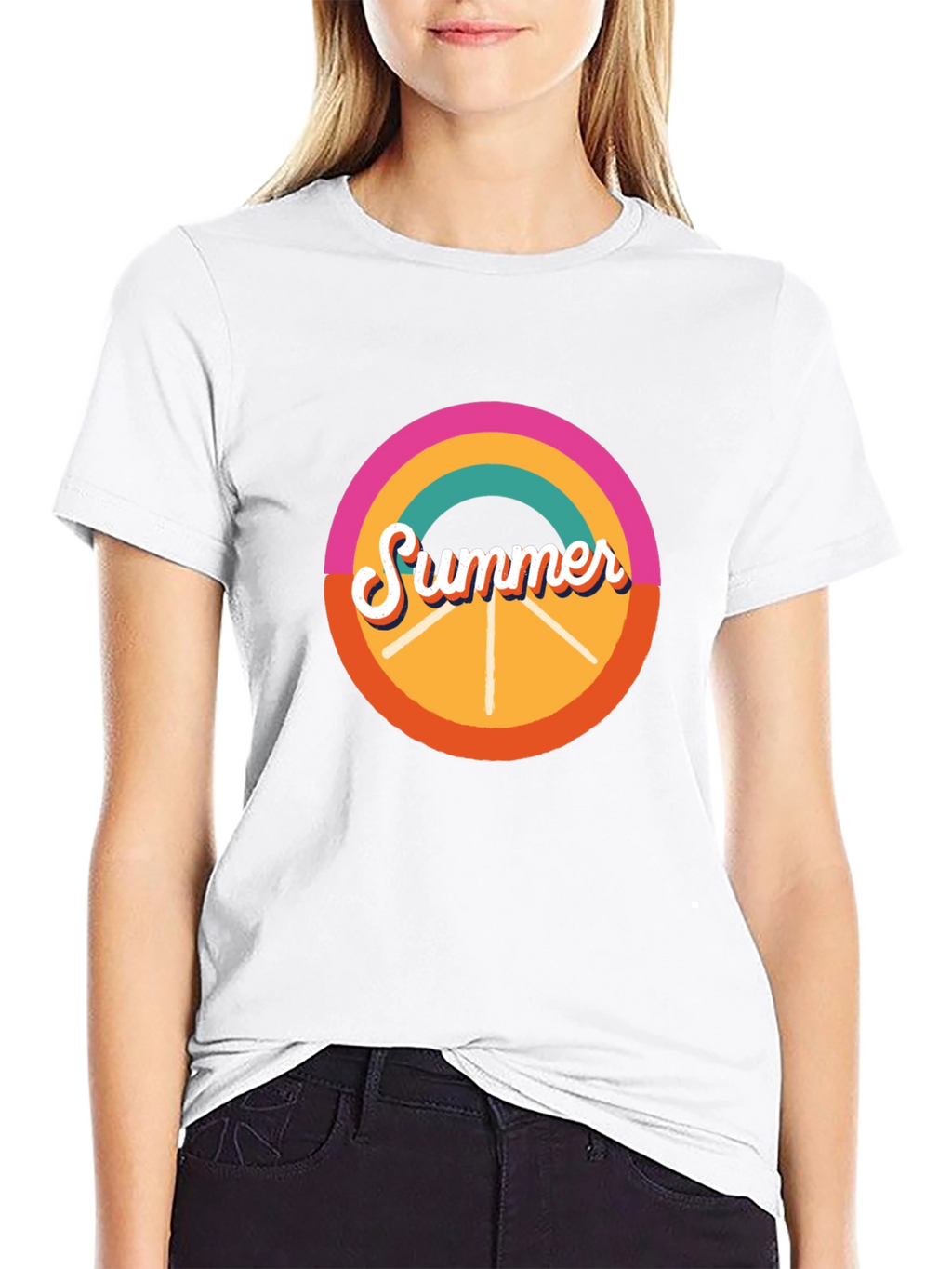 Retro Summer T-Shirt - Black Graphic Tee