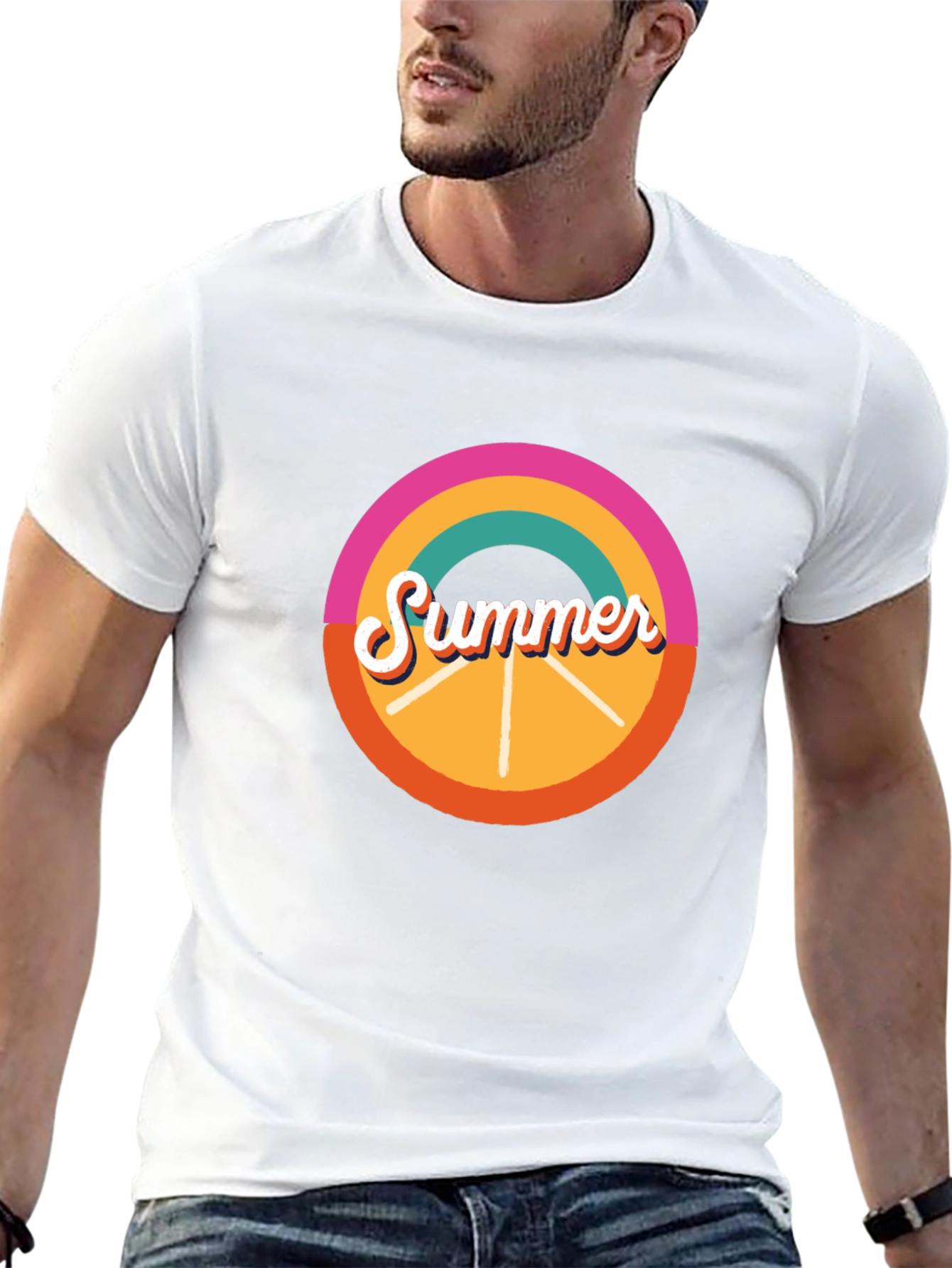 Retro Summer T-Shirt - Black Graphic Tee