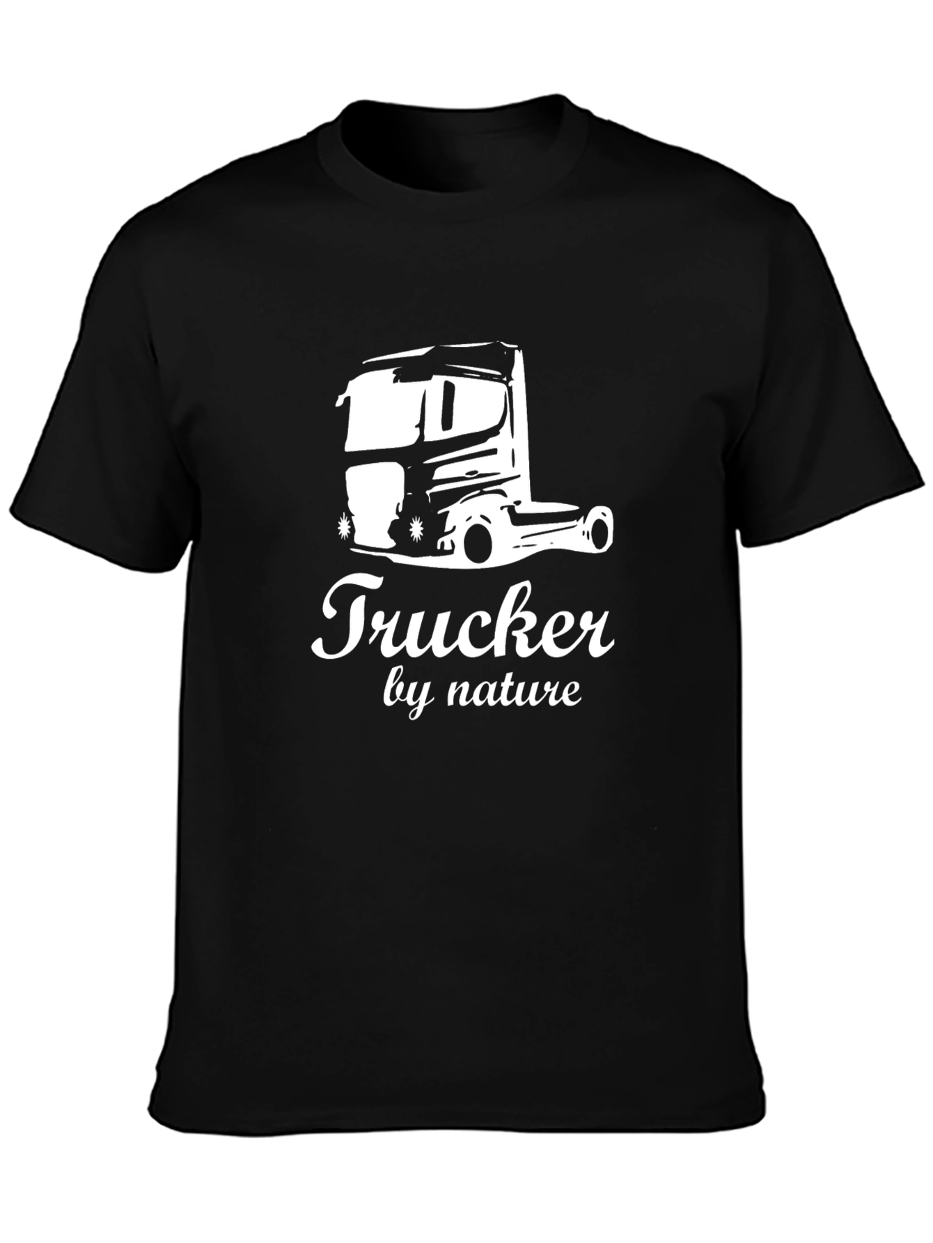 Trucker by Nature Graphic Tee - Black