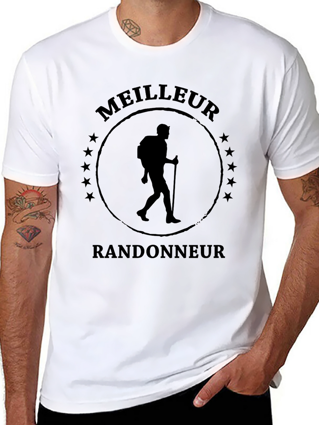 Meilleur Randonneur Graphic Tee - Hiker Shirt