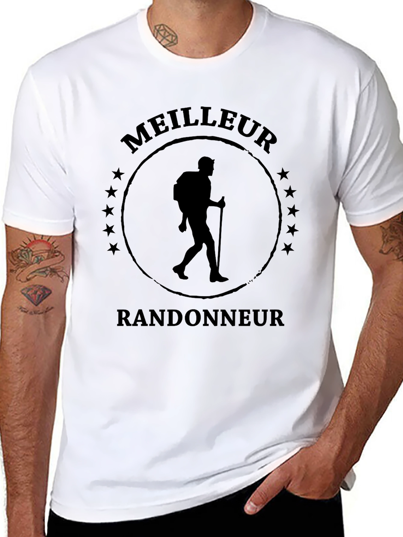Meilleur Randonneur Graphic Tee - Hiker Shirt