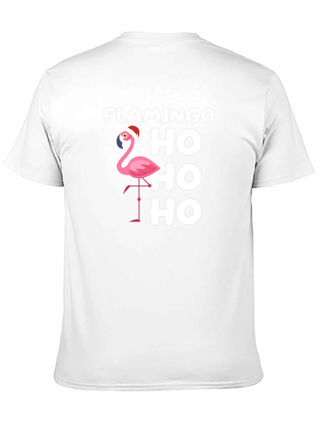 Flamingo Ho Ho Ho Christmas Graphic T-Shirt