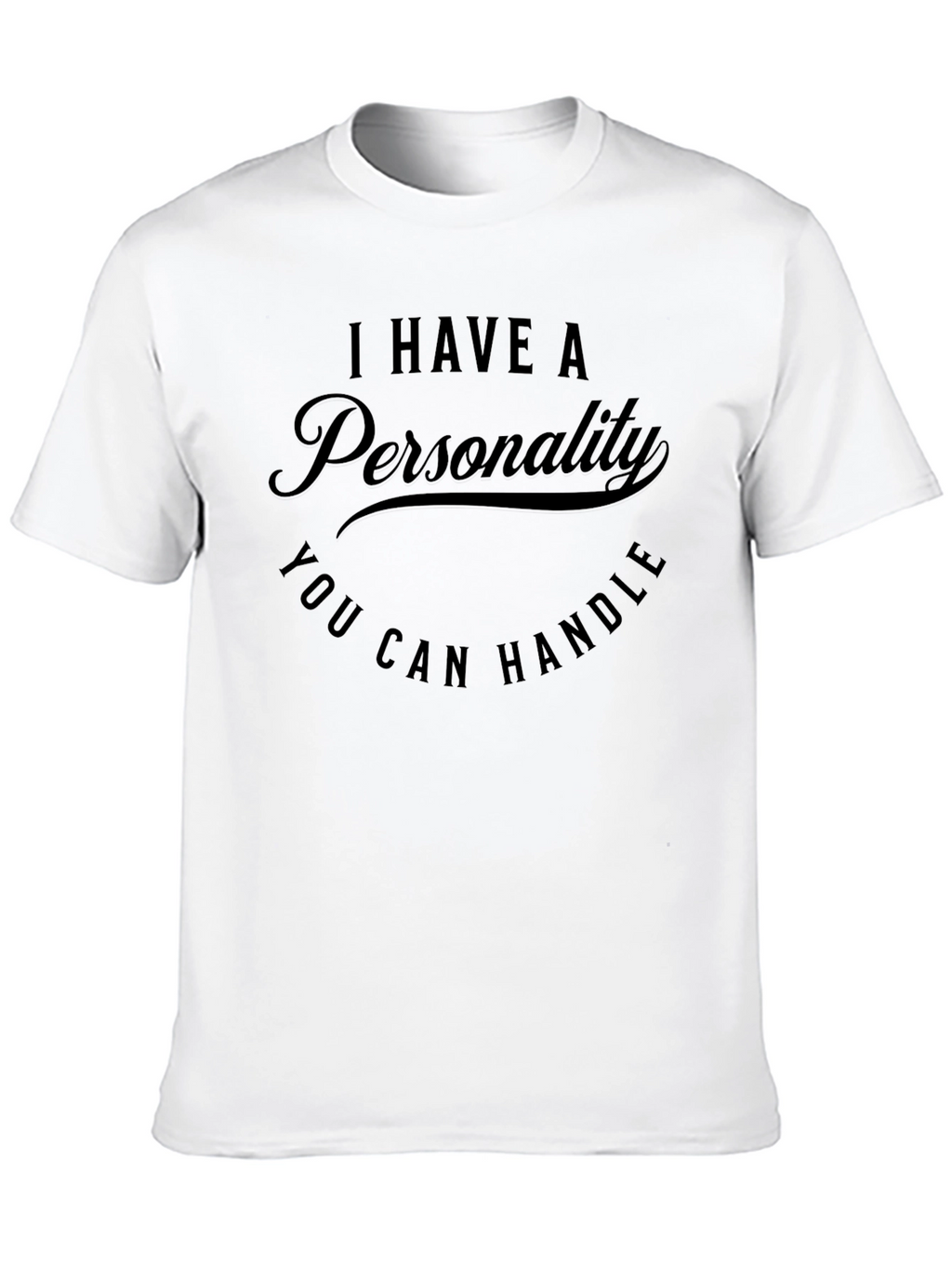 Funny Personality Graphic T-Shirt - Mens Black Tee