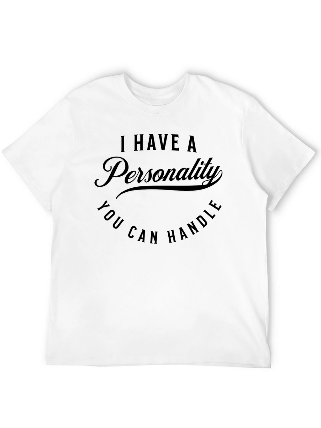 Funny Personality Graphic T-Shirt - Mens Black Tee