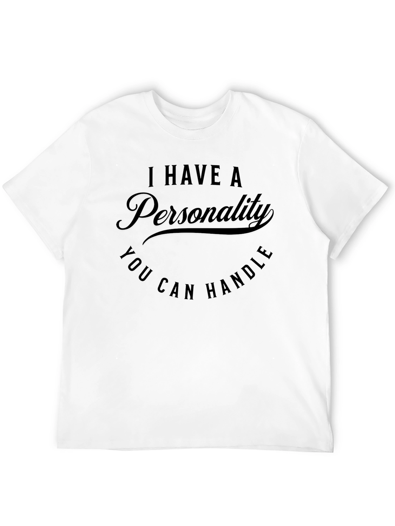 Funny Personality Graphic T-Shirt - Mens Black Tee