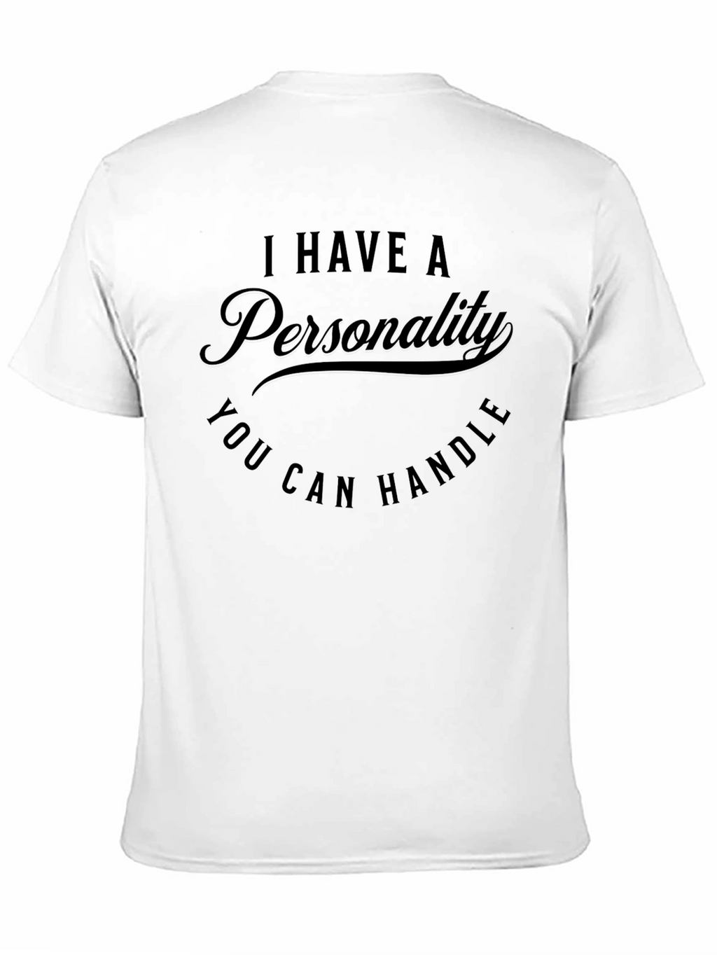 Funny Personality Graphic T-Shirt - Mens Black Tee