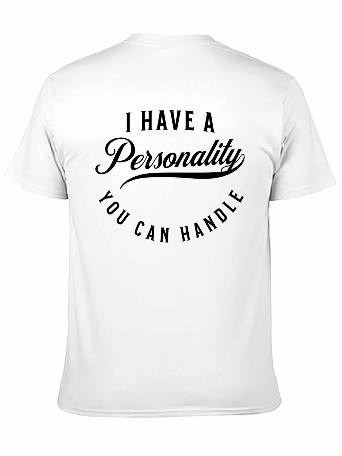Funny Personality Graphic T-Shirt - Mens Black Tee