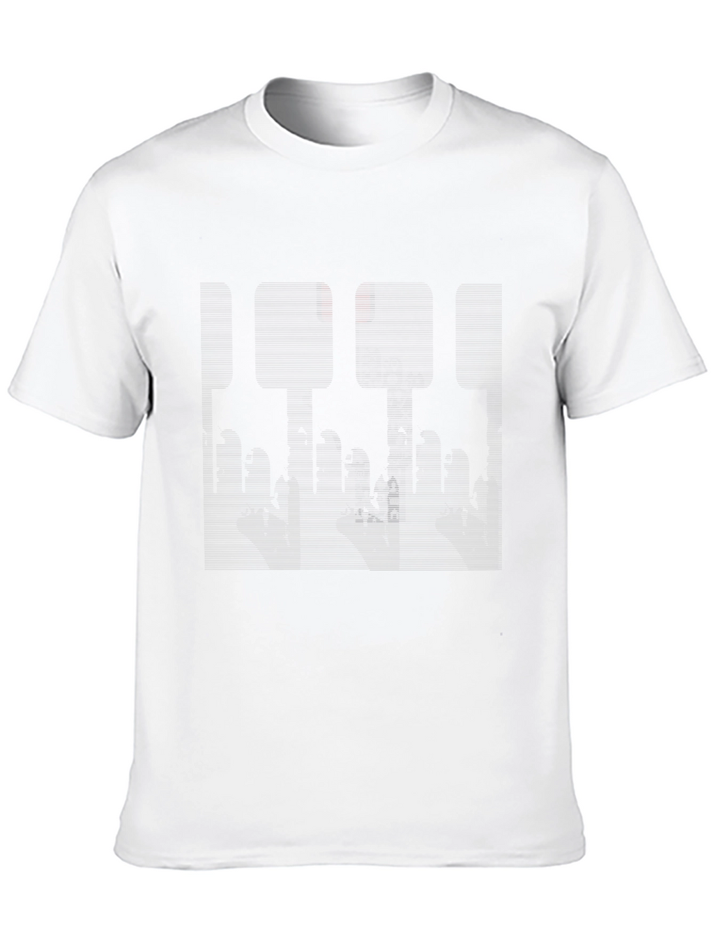 Abstract Cityscape Graphic Black Tee
