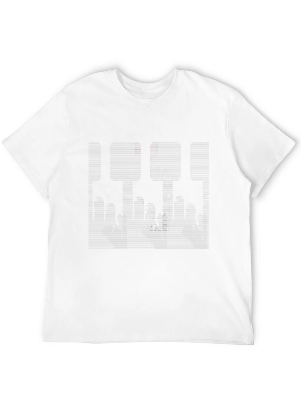 Abstract Cityscape Graphic Black Tee