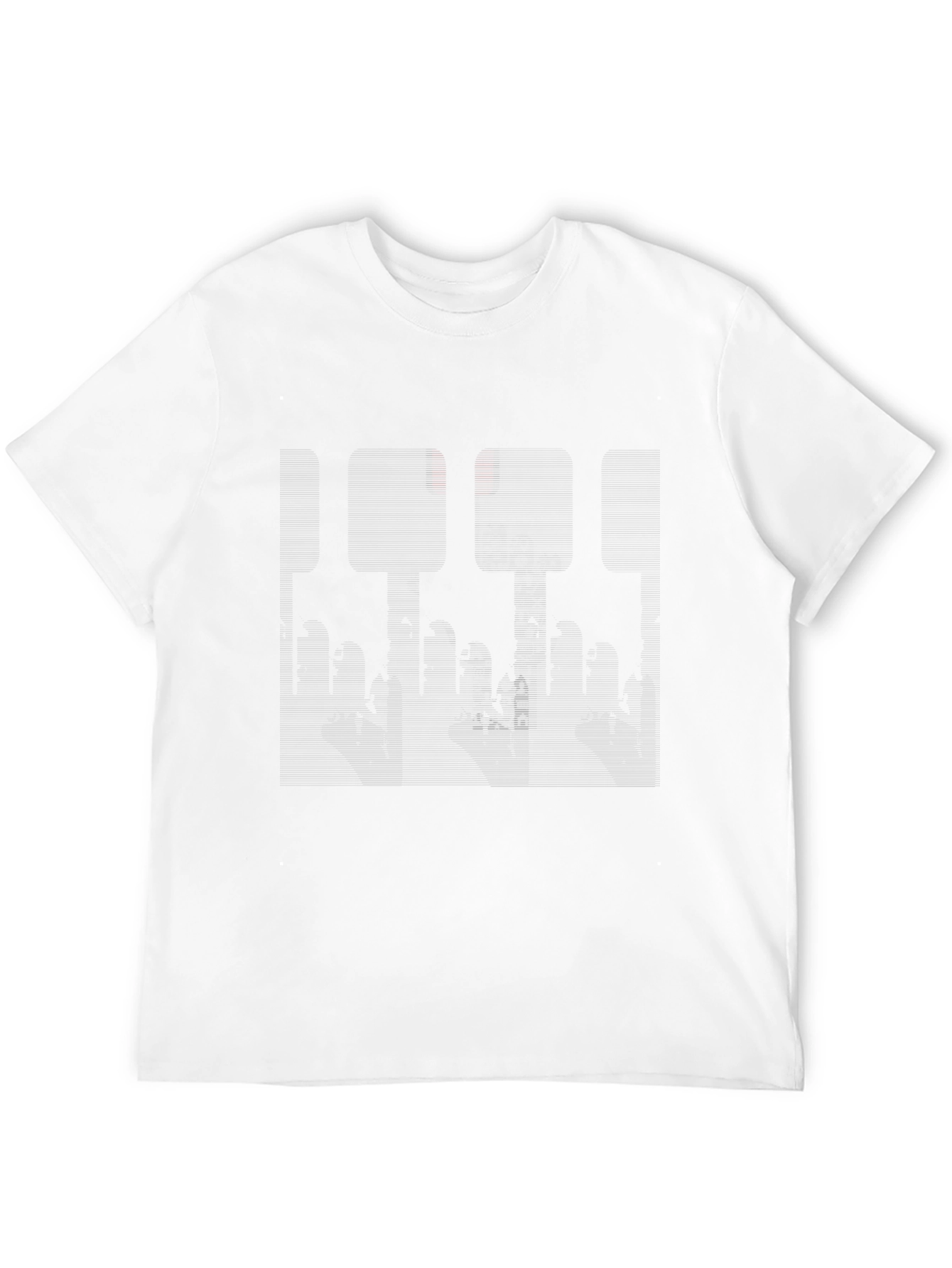 Abstract Cityscape Graphic Black Tee