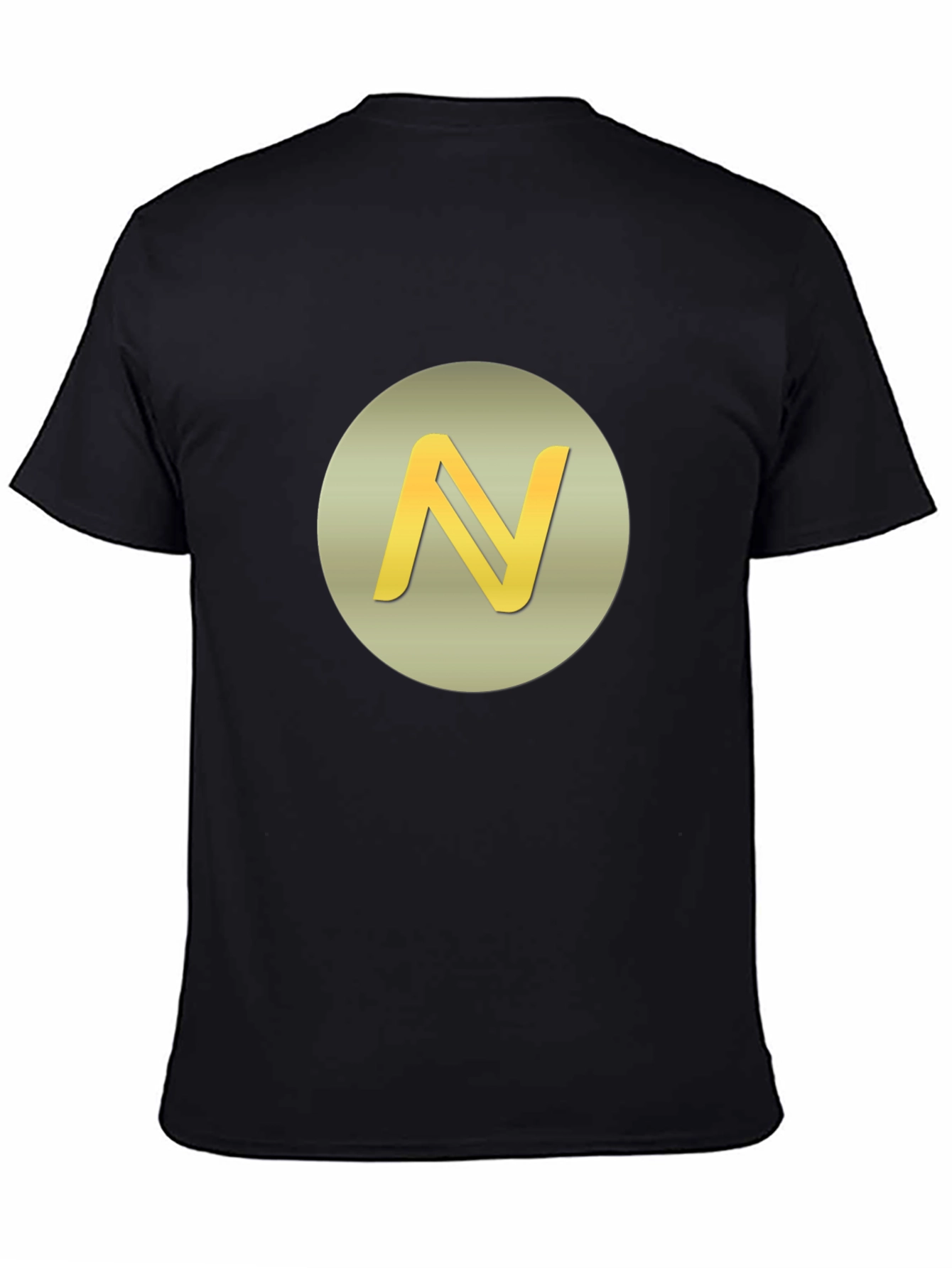 Gold N Logo Graphic Tee - Classic Black Cotton T-Shirt