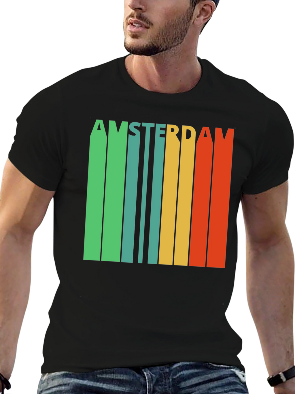 Amsterdam Retro Striped T-Shirt