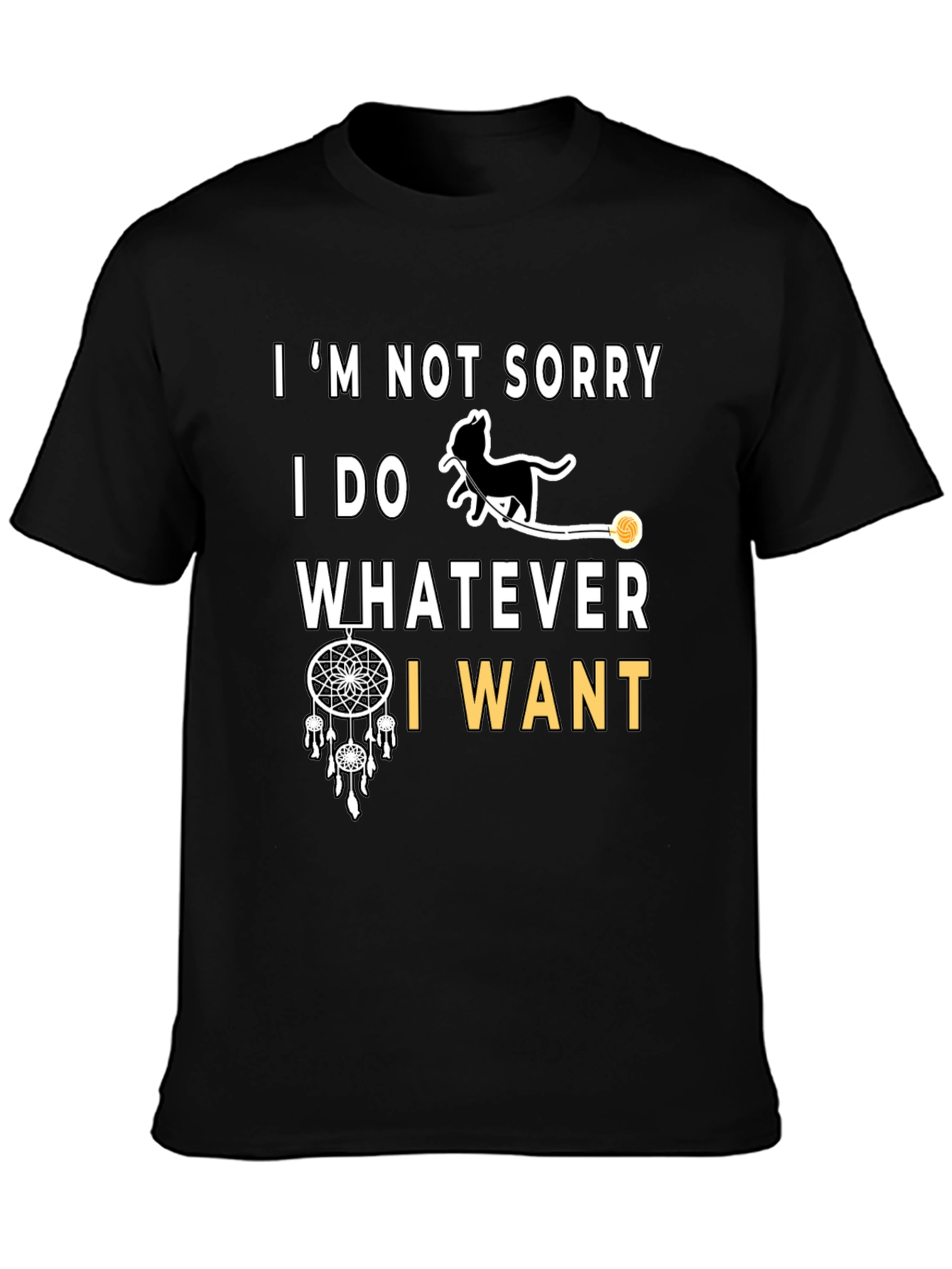 Im Not Sorry Cat Graphic T-Shirt
