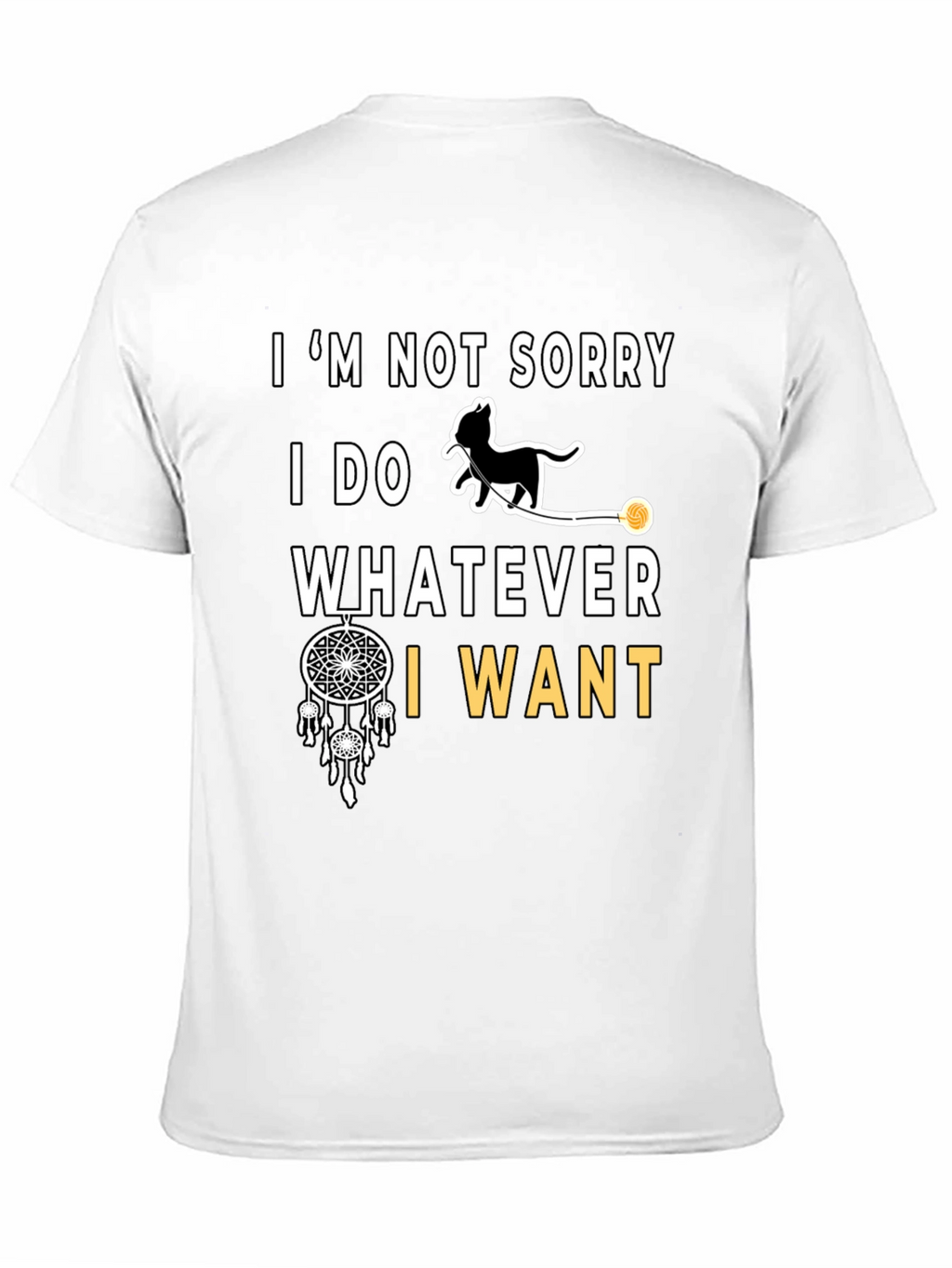 Im Not Sorry Cat Graphic T-Shirt