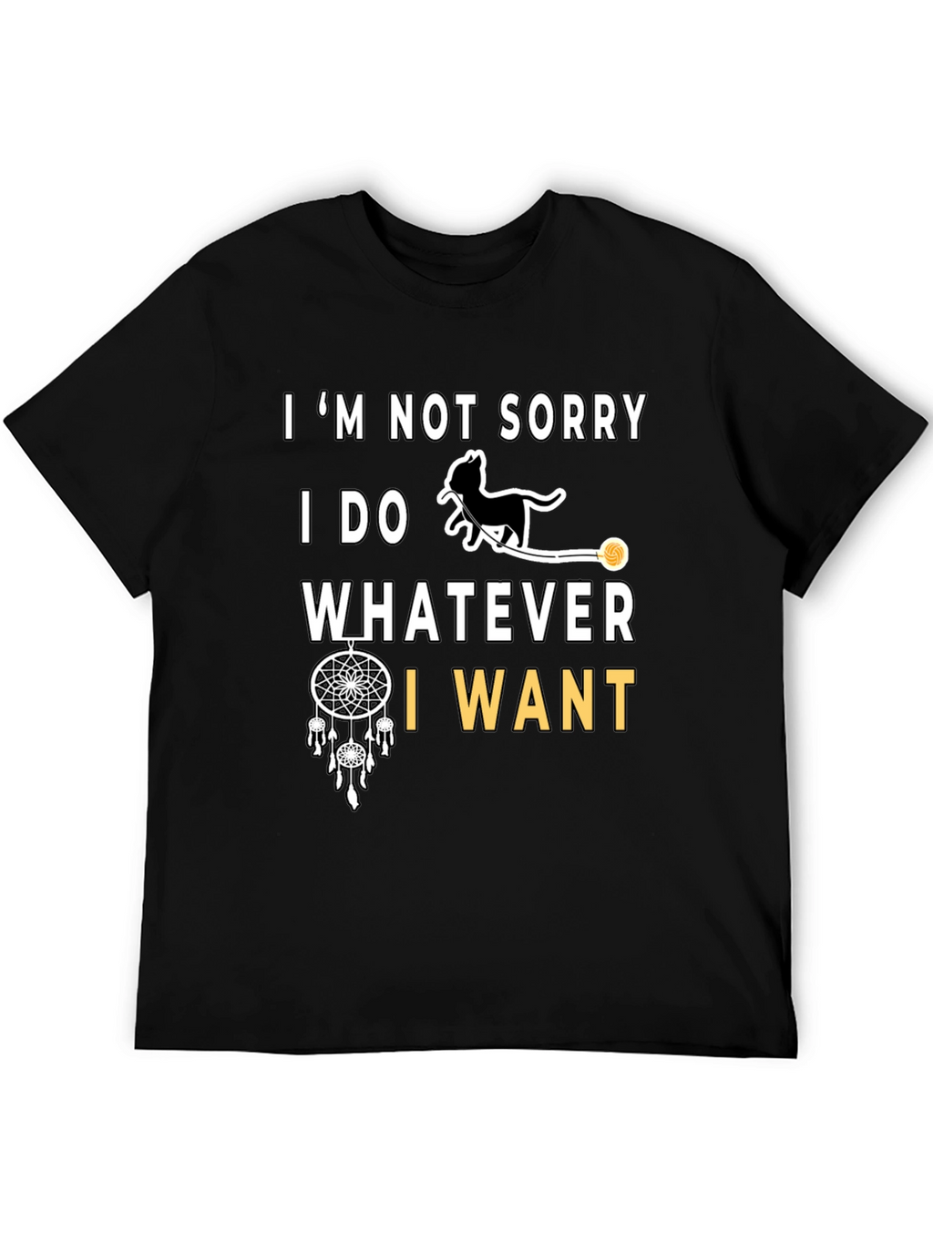 Im Not Sorry Cat Graphic T-Shirt