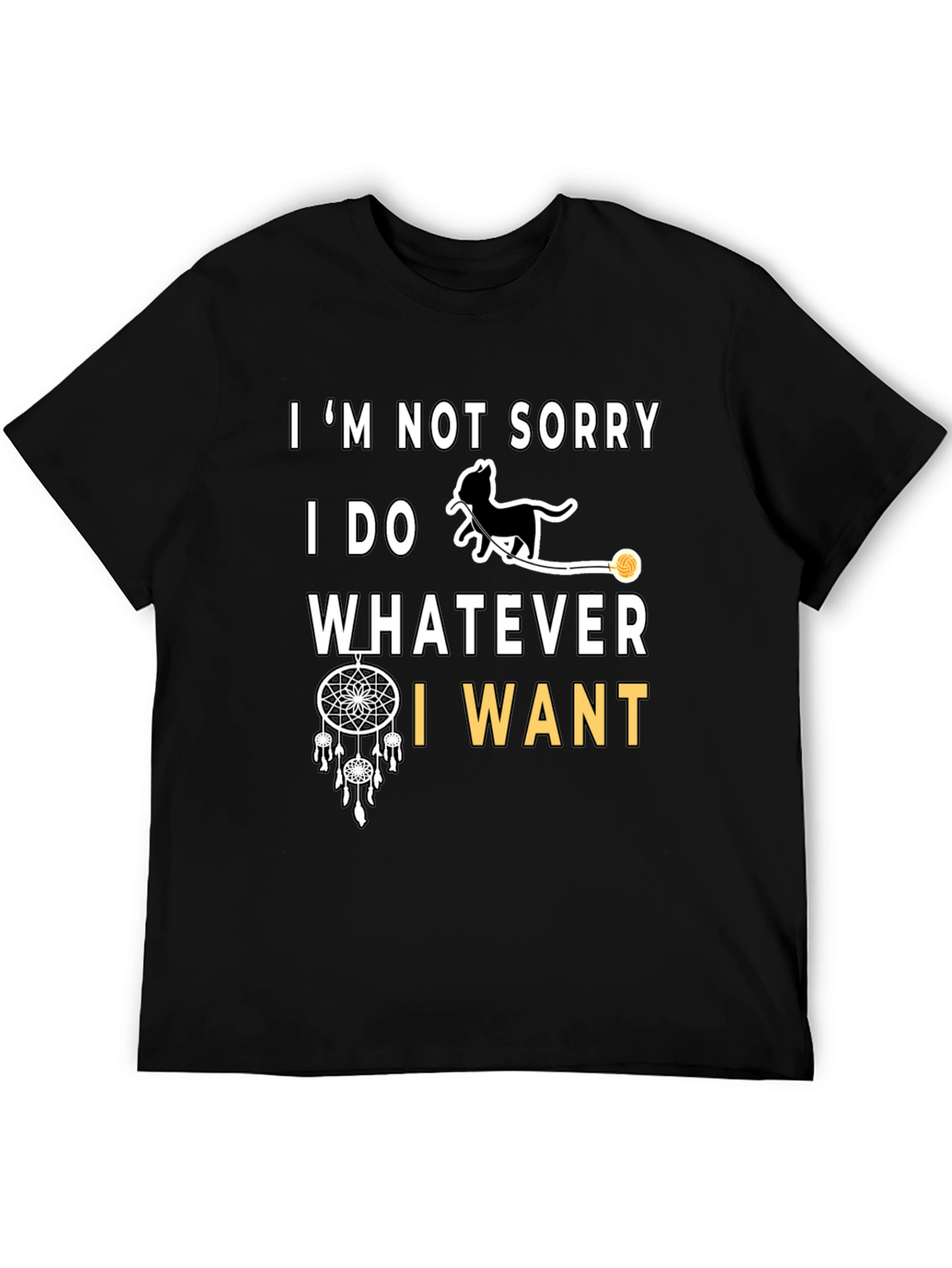 Im Not Sorry Cat Graphic T-Shirt
