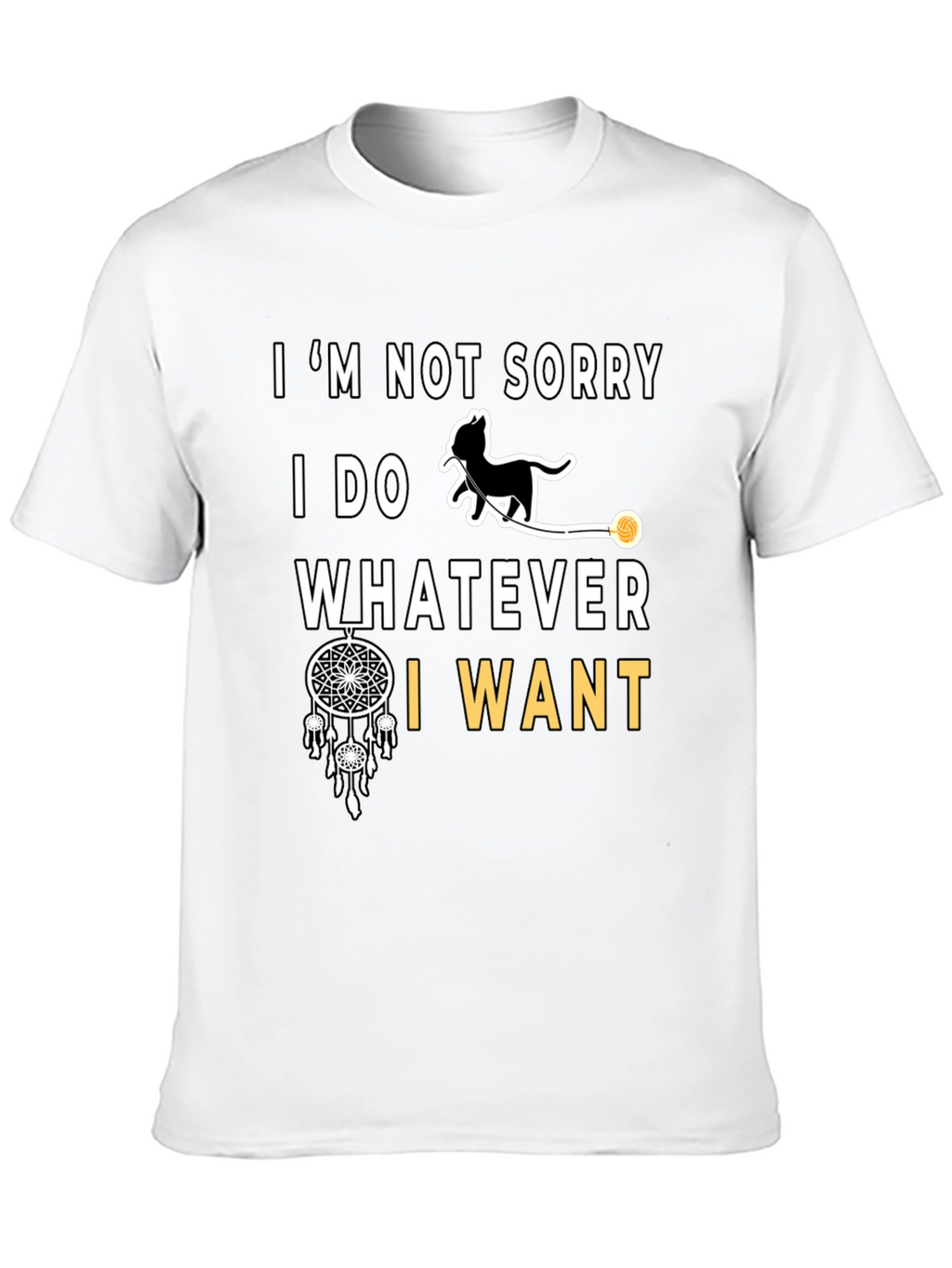 Im Not Sorry Cat Graphic T-Shirt