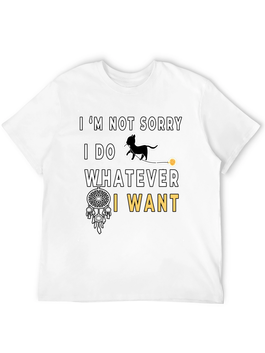 Im Not Sorry Cat Graphic T-Shirt