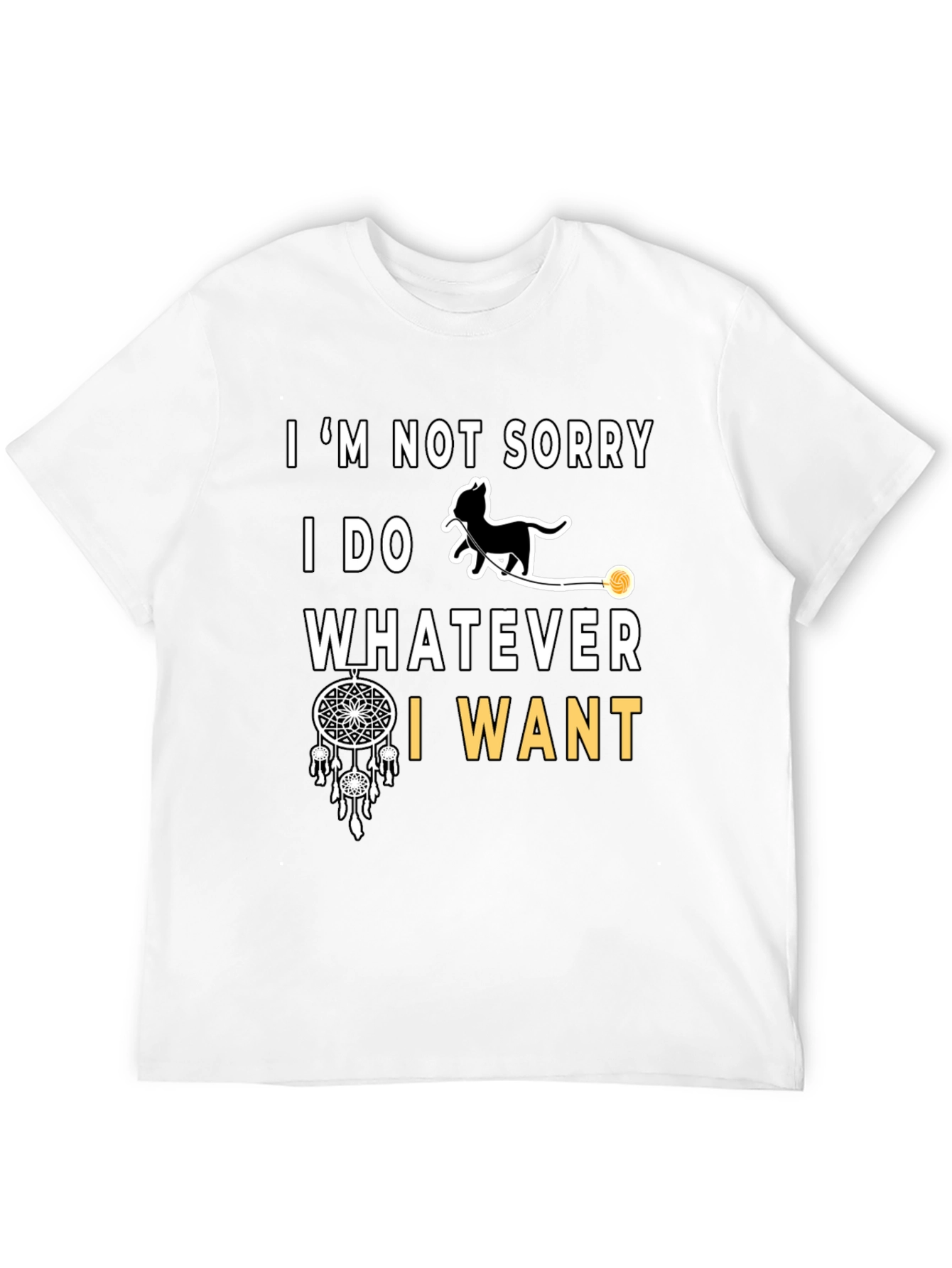 Im Not Sorry Cat Graphic T-Shirt