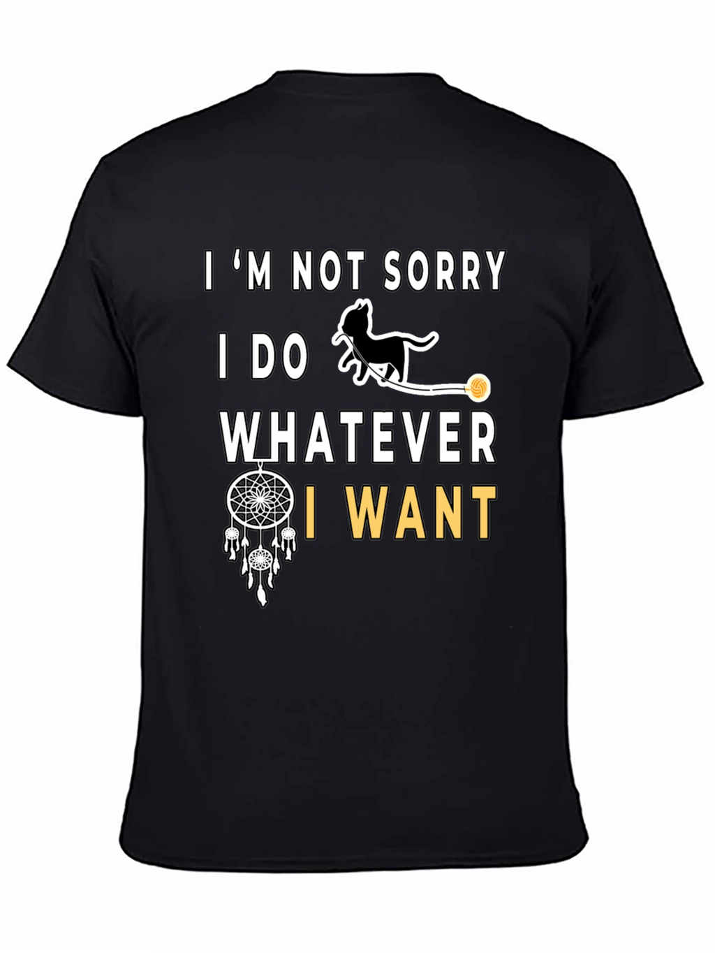 Im Not Sorry Cat Graphic T-Shirt