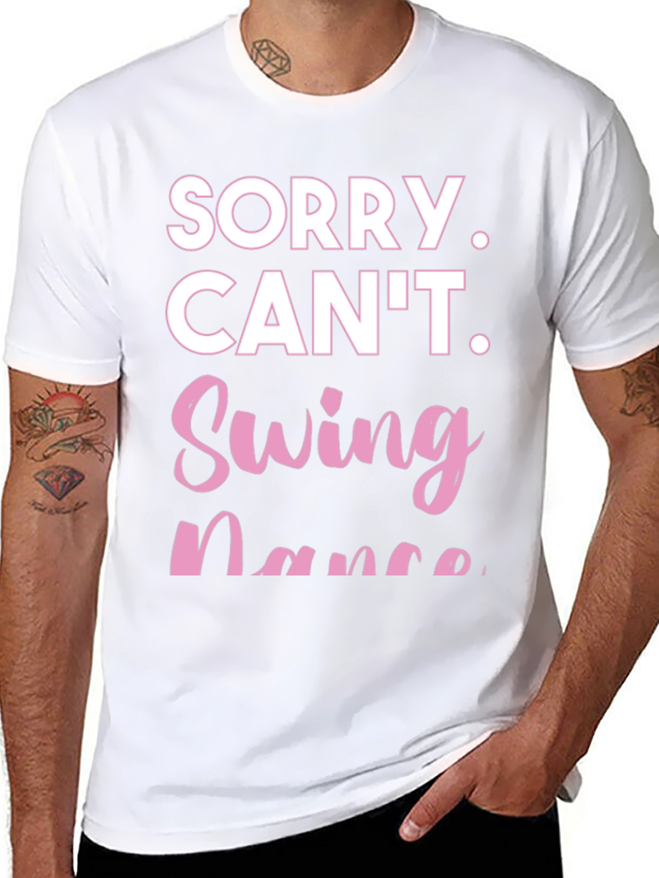 Sorry Cant Swing Dance Funny T-Shirt