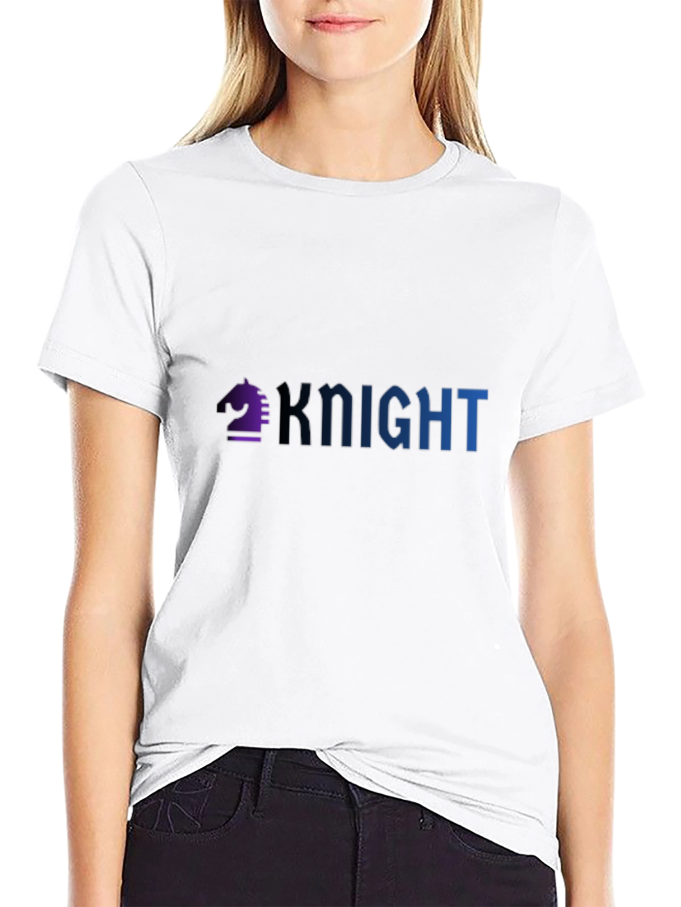 Knight Chess Piece Graphic Tee - Premium Cotton Blend
