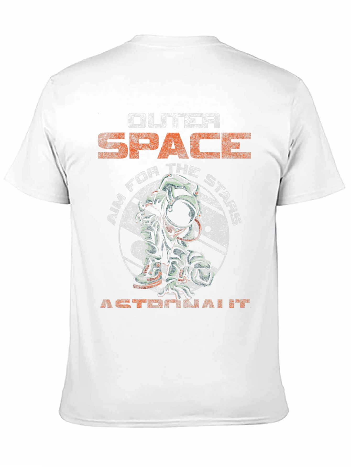 Outer Space Astronaut Graphic Tee - Black