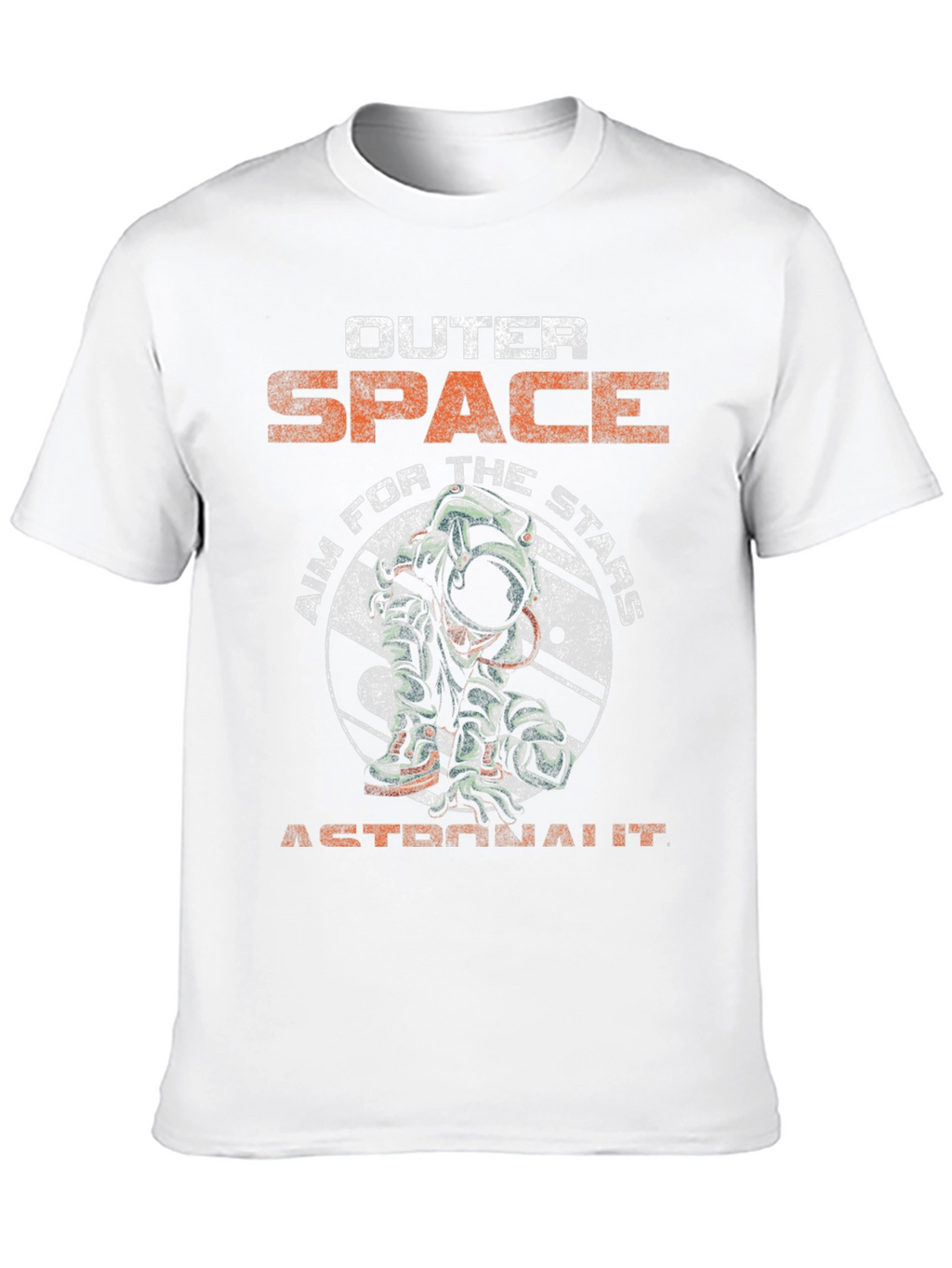 Outer Space Astronaut Graphic Tee - Black