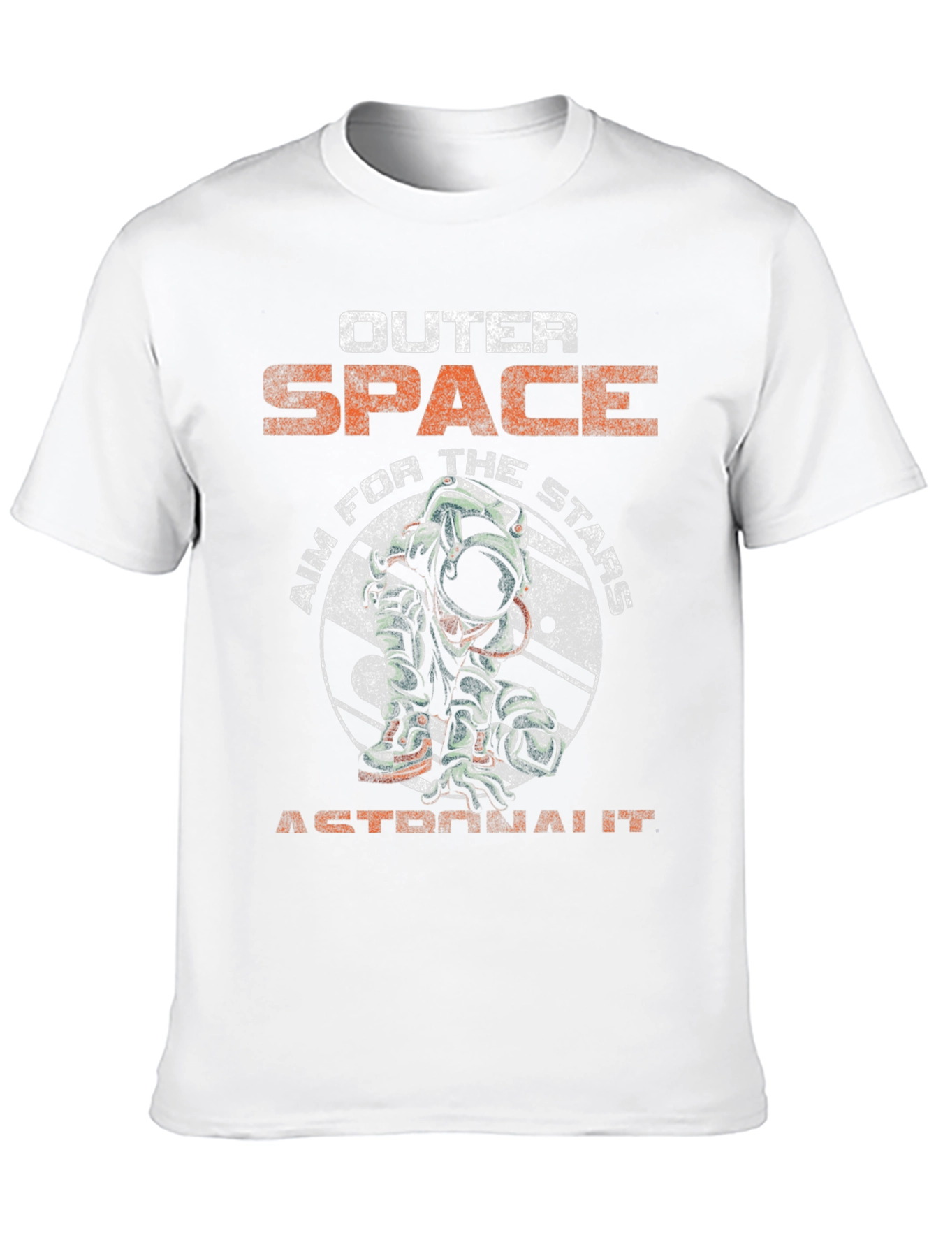 Outer Space Astronaut Graphic Tee - Black
