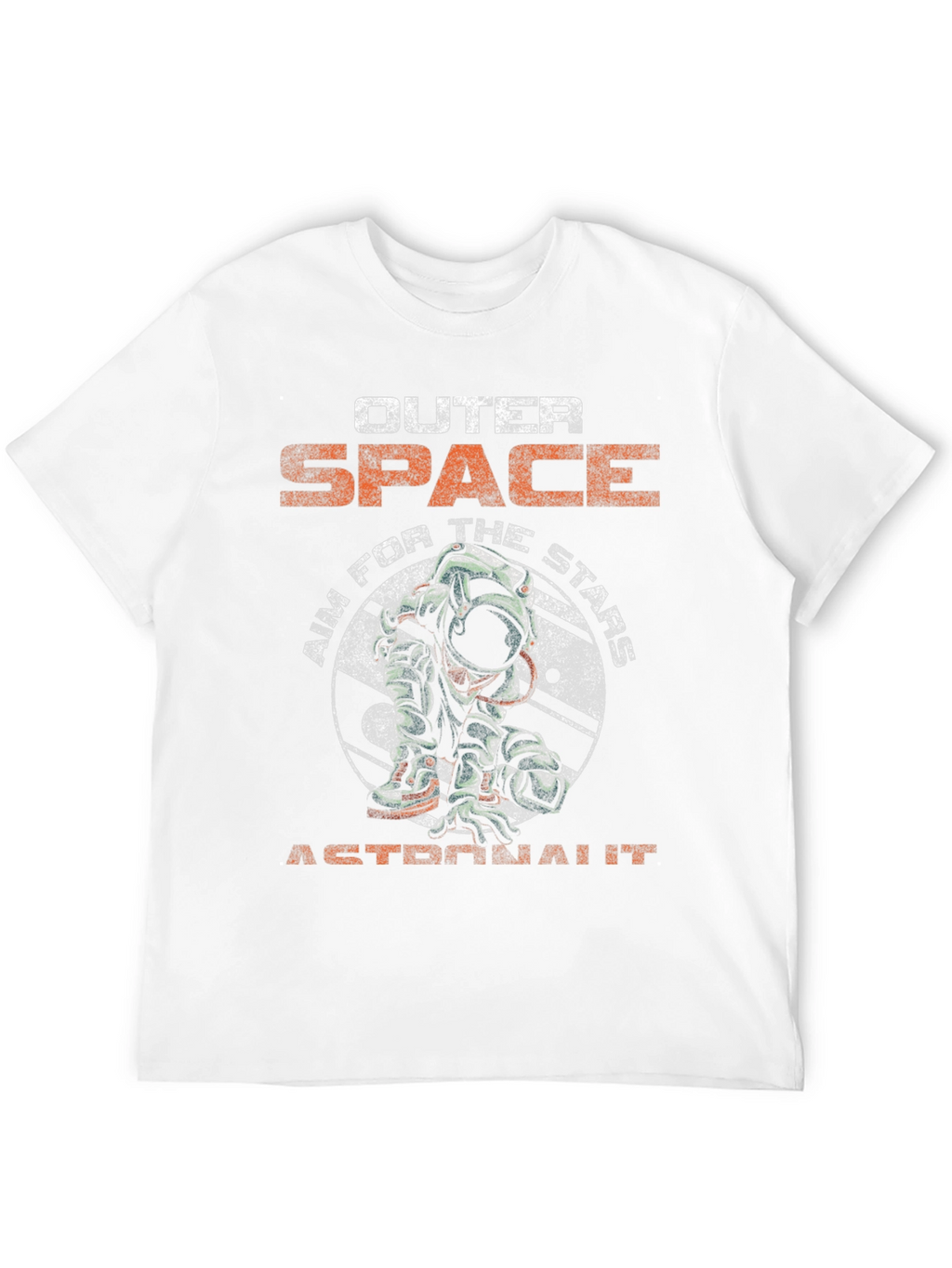 Outer Space Astronaut Graphic Tee - Black