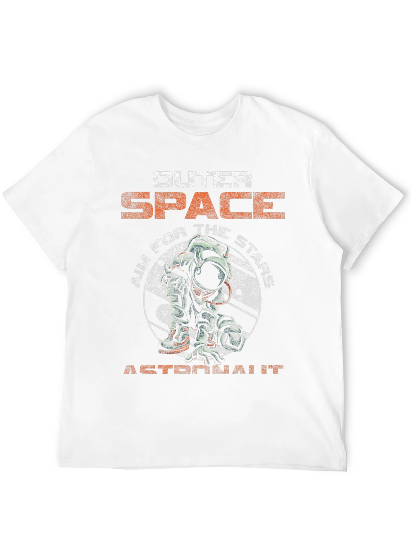 Outer Space Astronaut Graphic Tee - Black