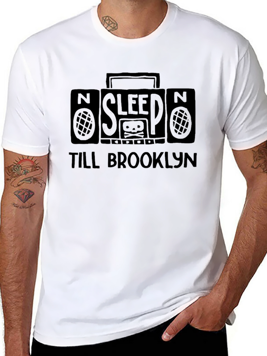 Sleep Till Brooklyn Graphic T-Shirt - Mens Black Tee