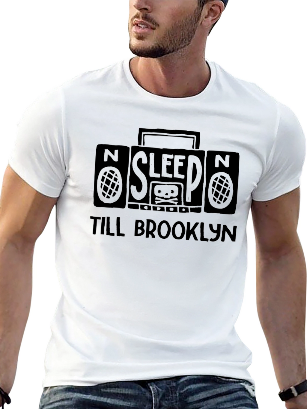 Sleep Till Brooklyn Graphic T-Shirt - Mens Black Tee