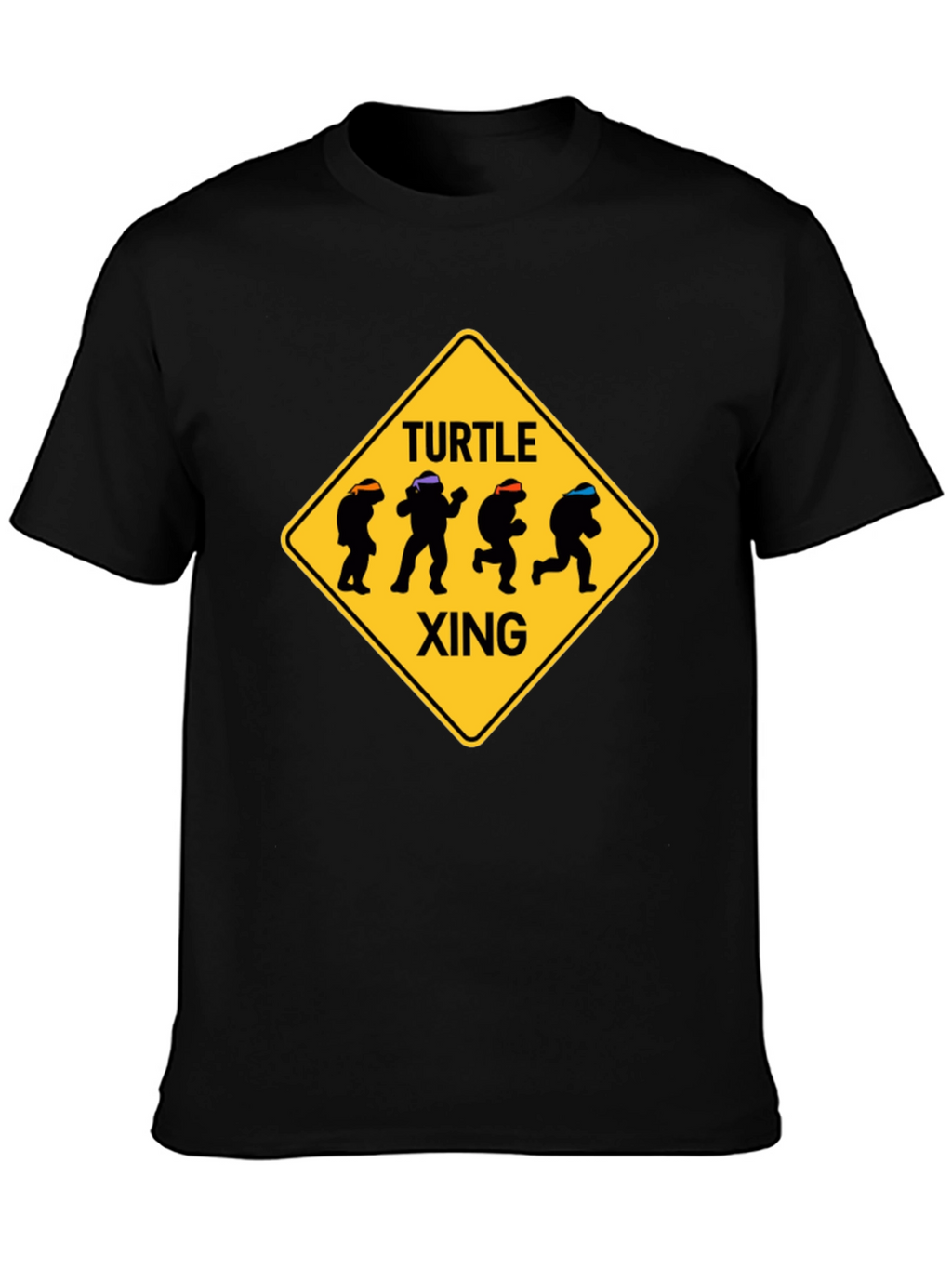 Turtle Xing T-Shirt - Ninja Turtle Crossing Tee