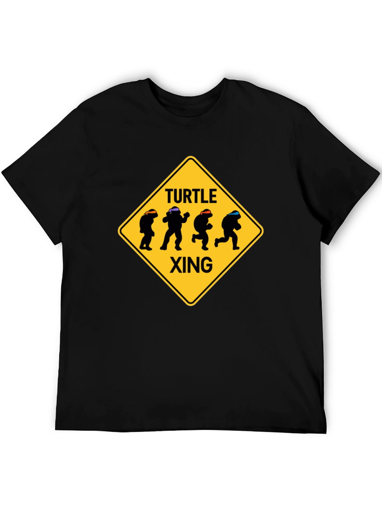 Turtle Xing T-Shirt - Ninja Turtle Crossing Tee