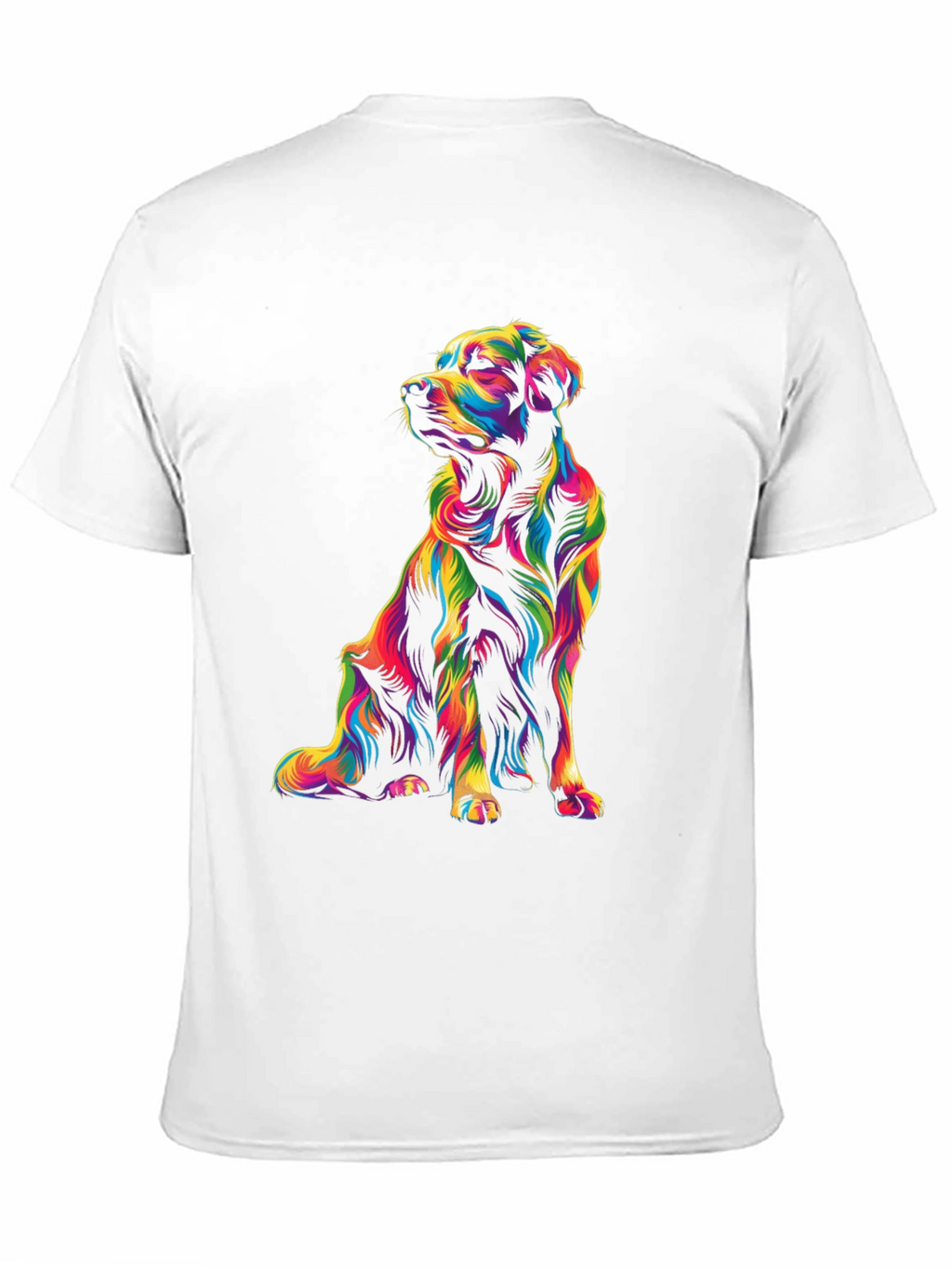 Vibrant Dog Graphic T-Shirt