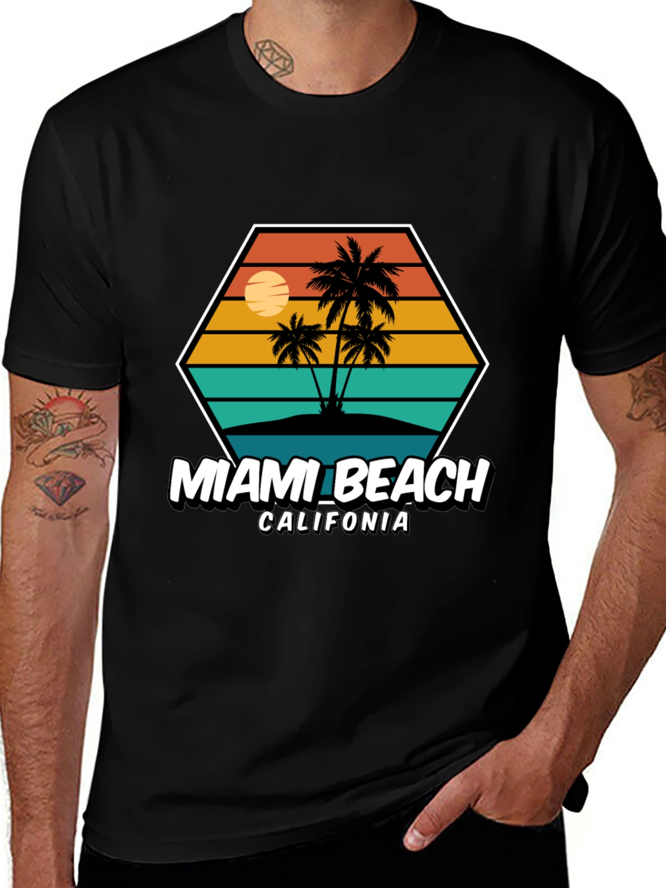 Miami Beach California Graphic Tee