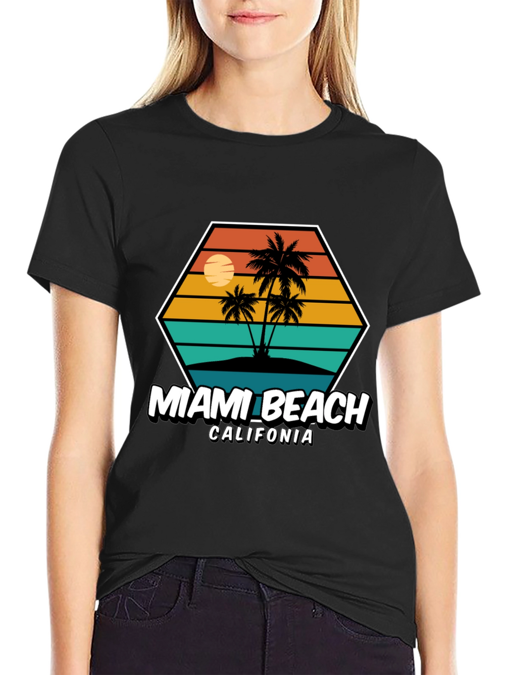 Miami Beach California Graphic Tee