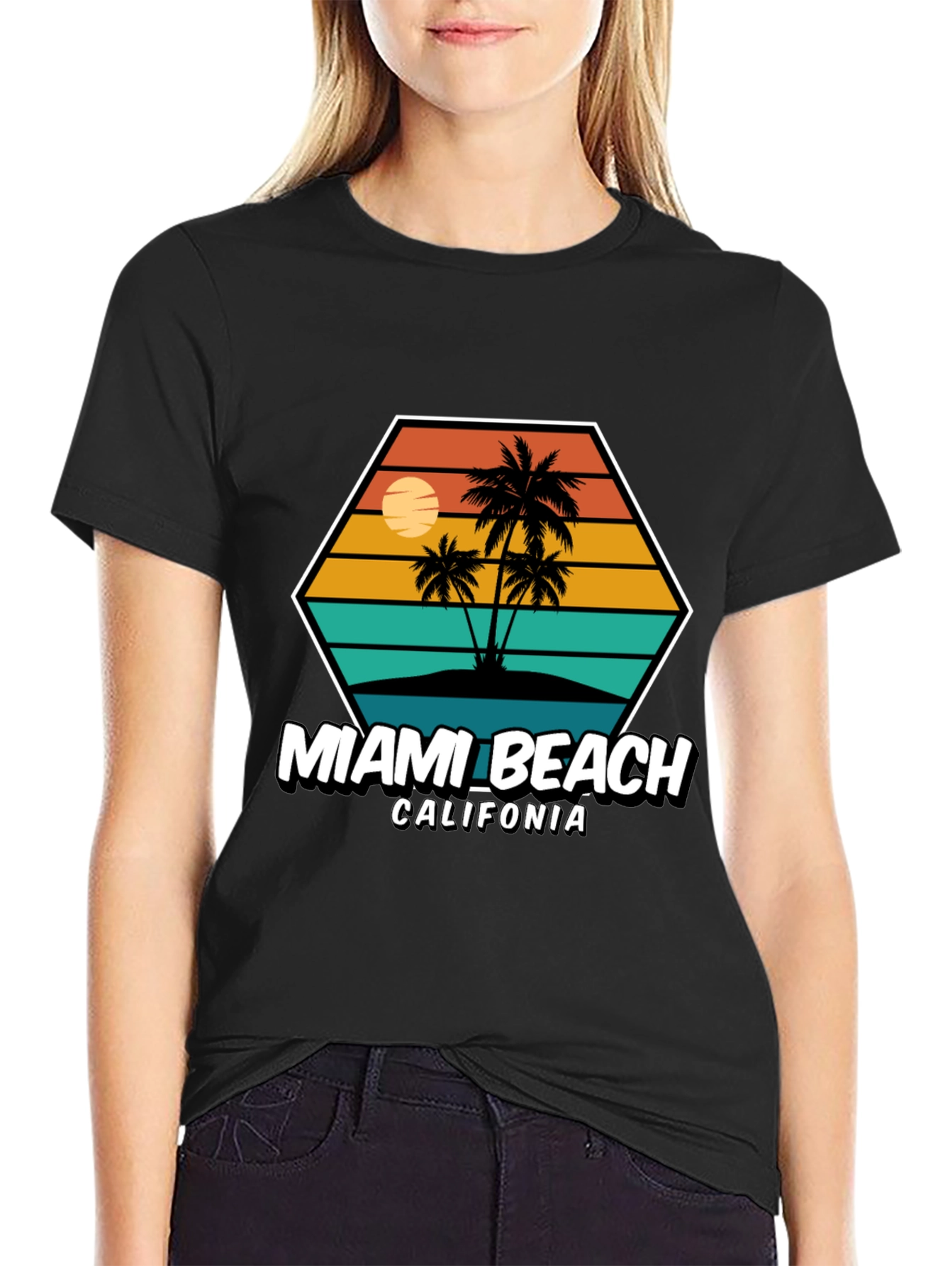 Miami Beach California Graphic Tee