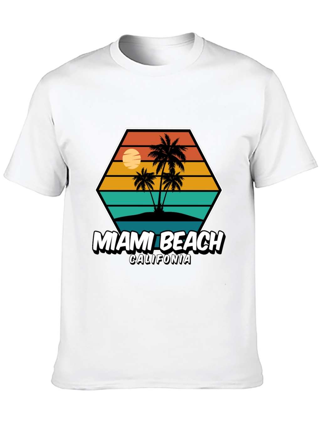 Miami Beach California Graphic Tee