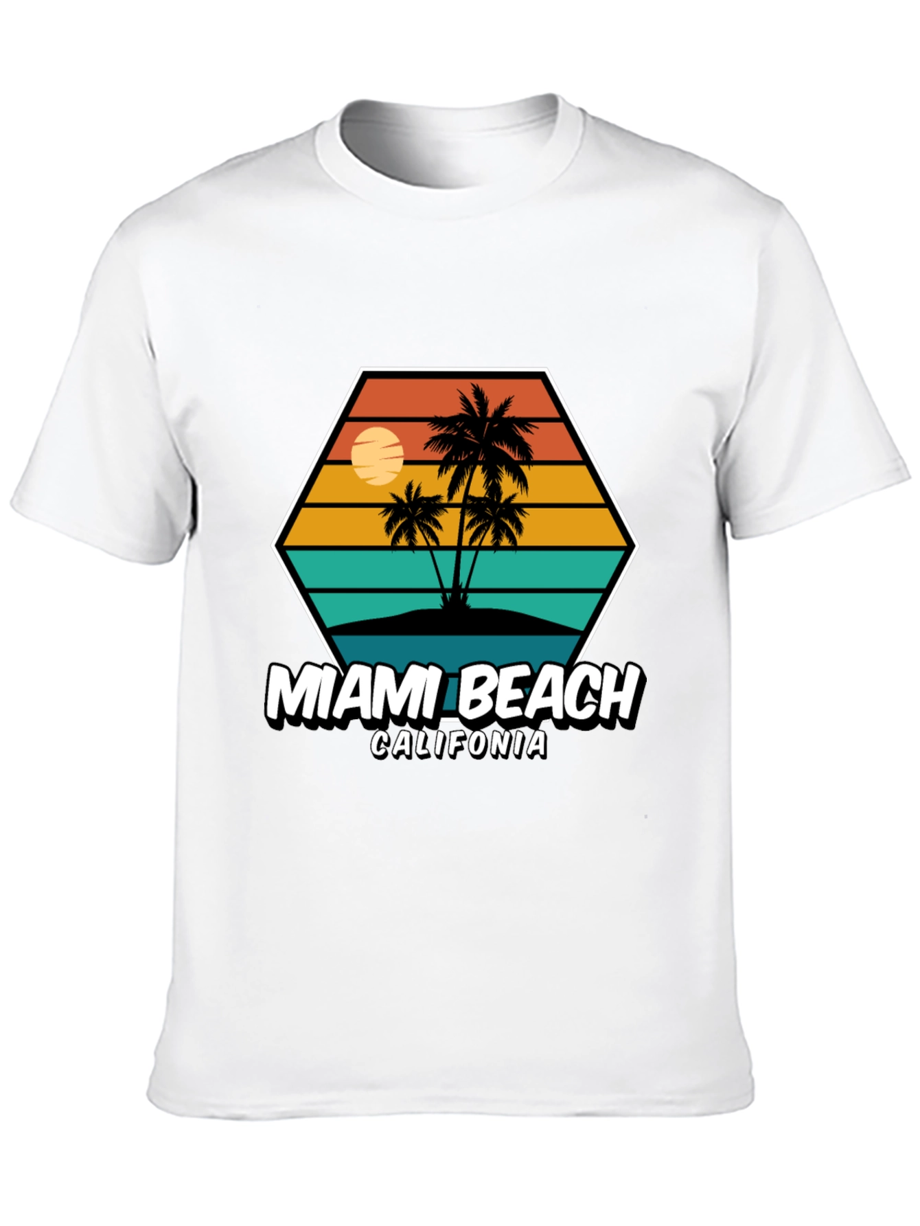 Miami Beach California Graphic Tee