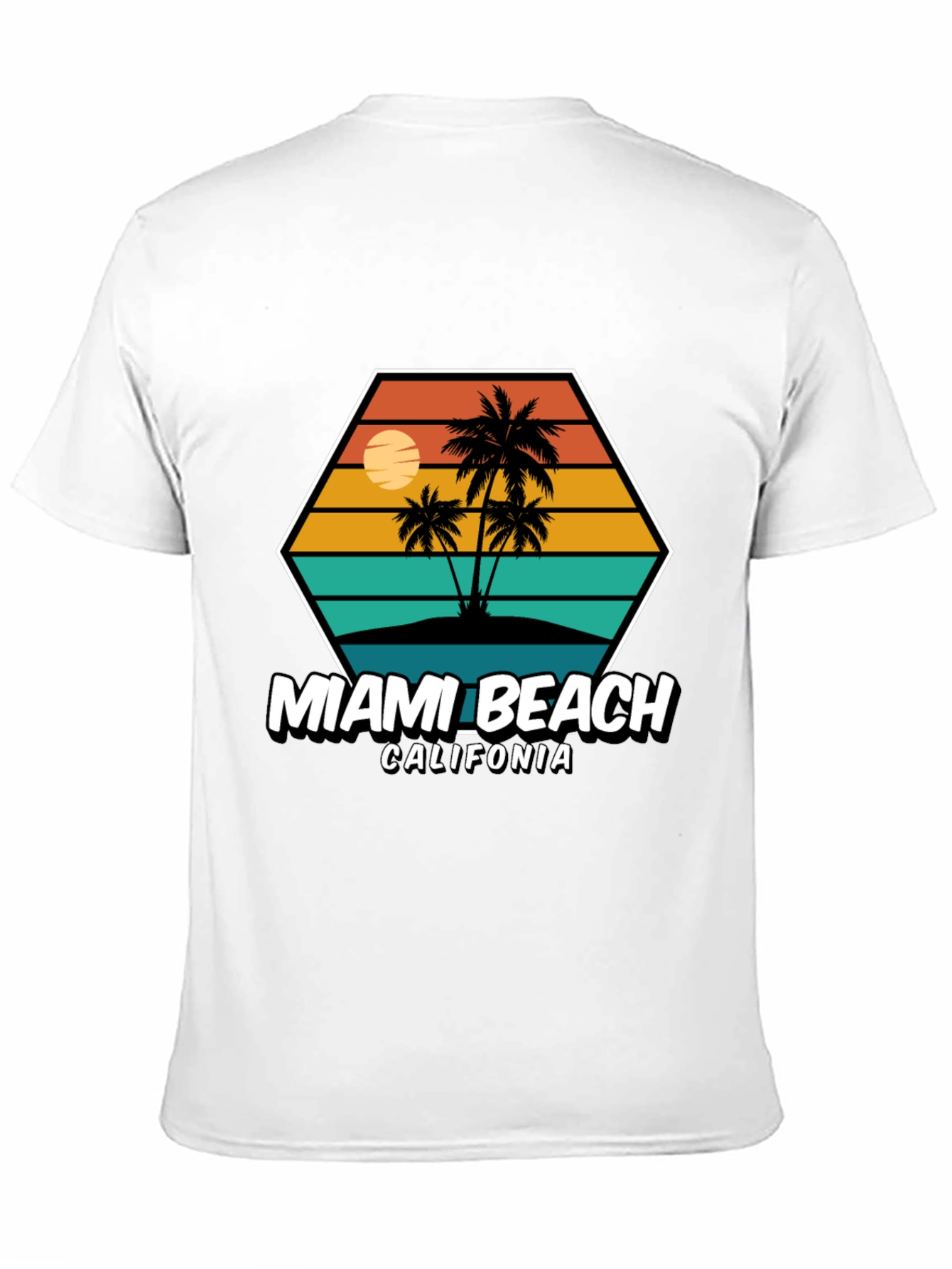 Miami Beach California Graphic Tee